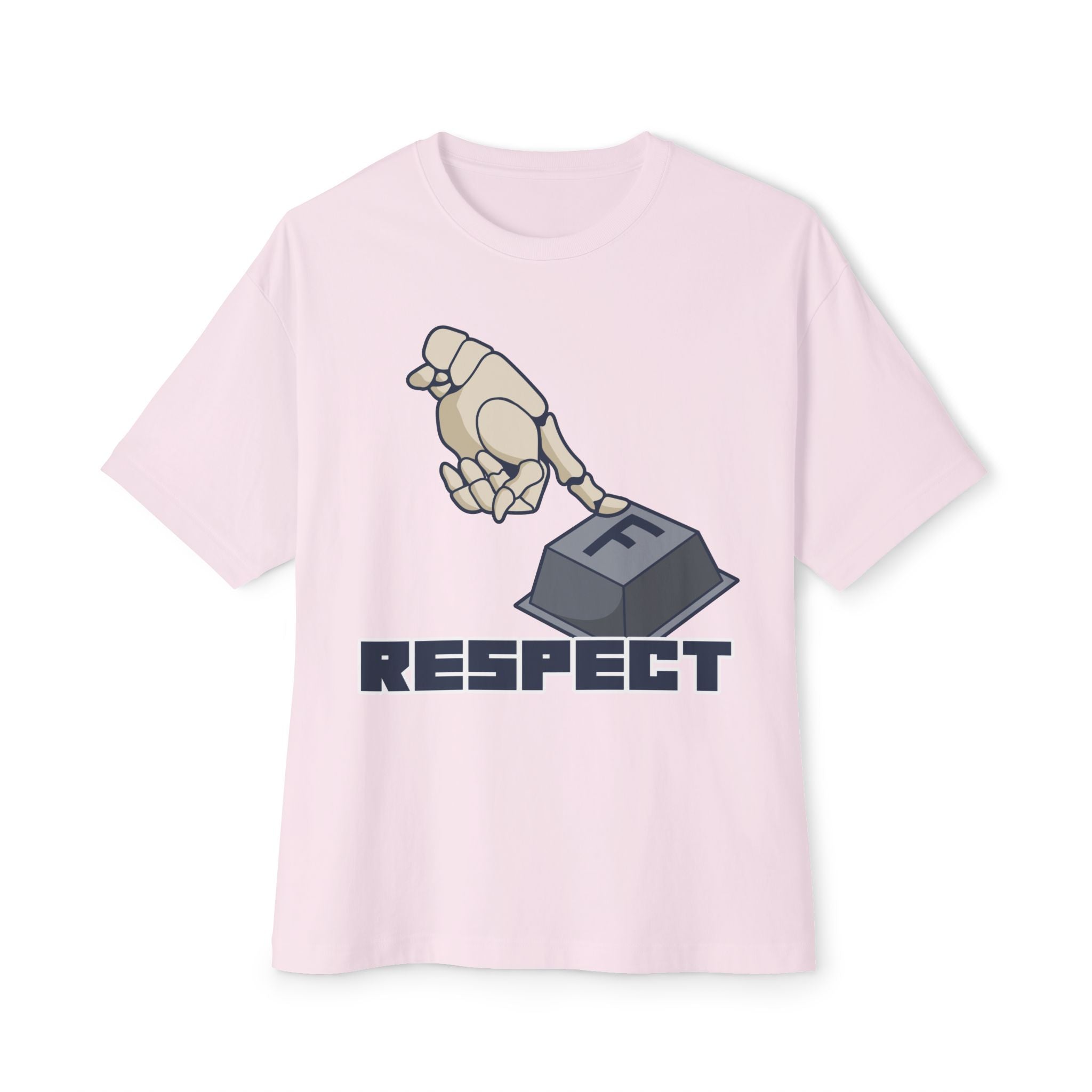F respect Humorous Graphic Tee - Unisex Oversized Boxy Tee