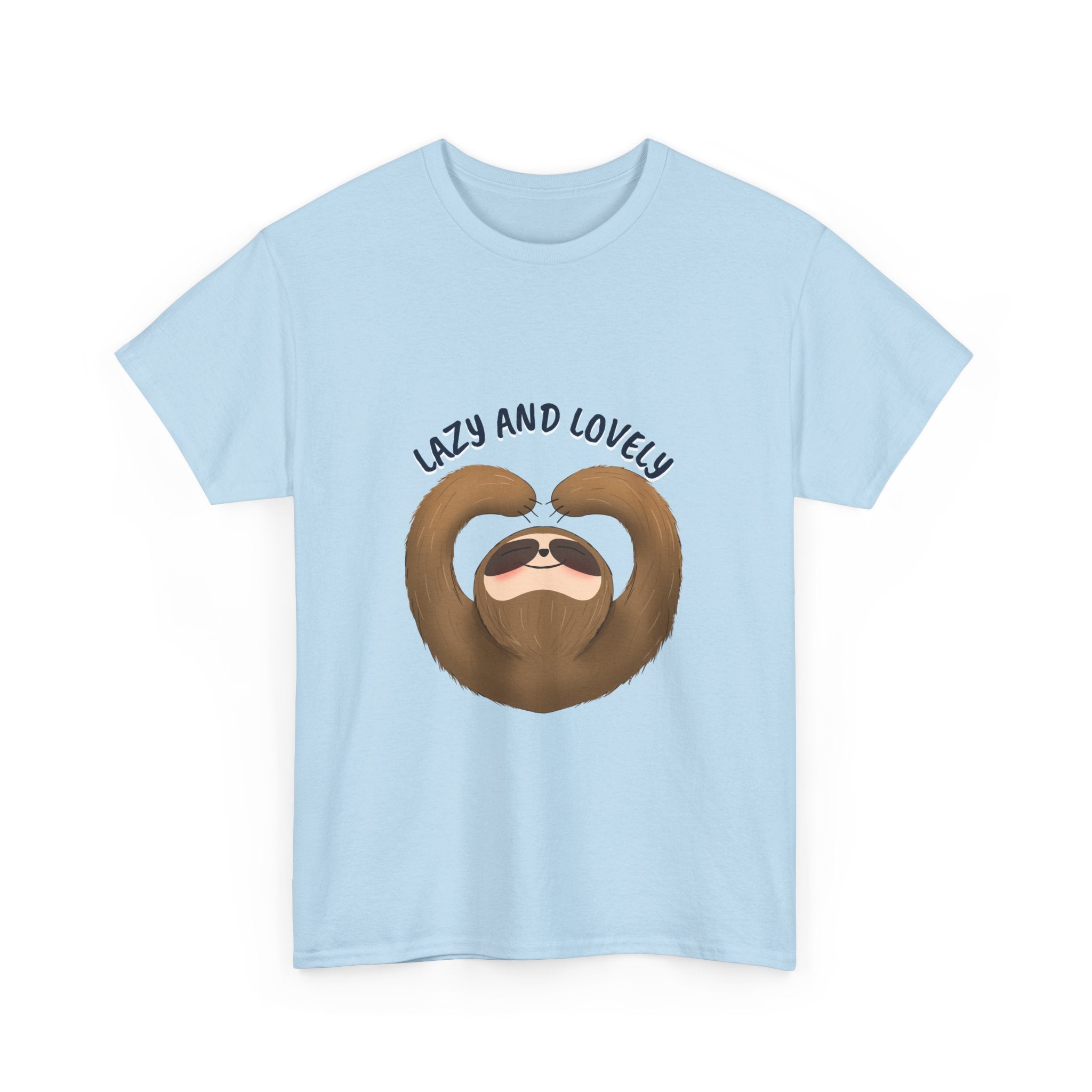 Lazy and Lovely Funny T-Shirt, Lazy Days Unisex Heavy Cotton Tee