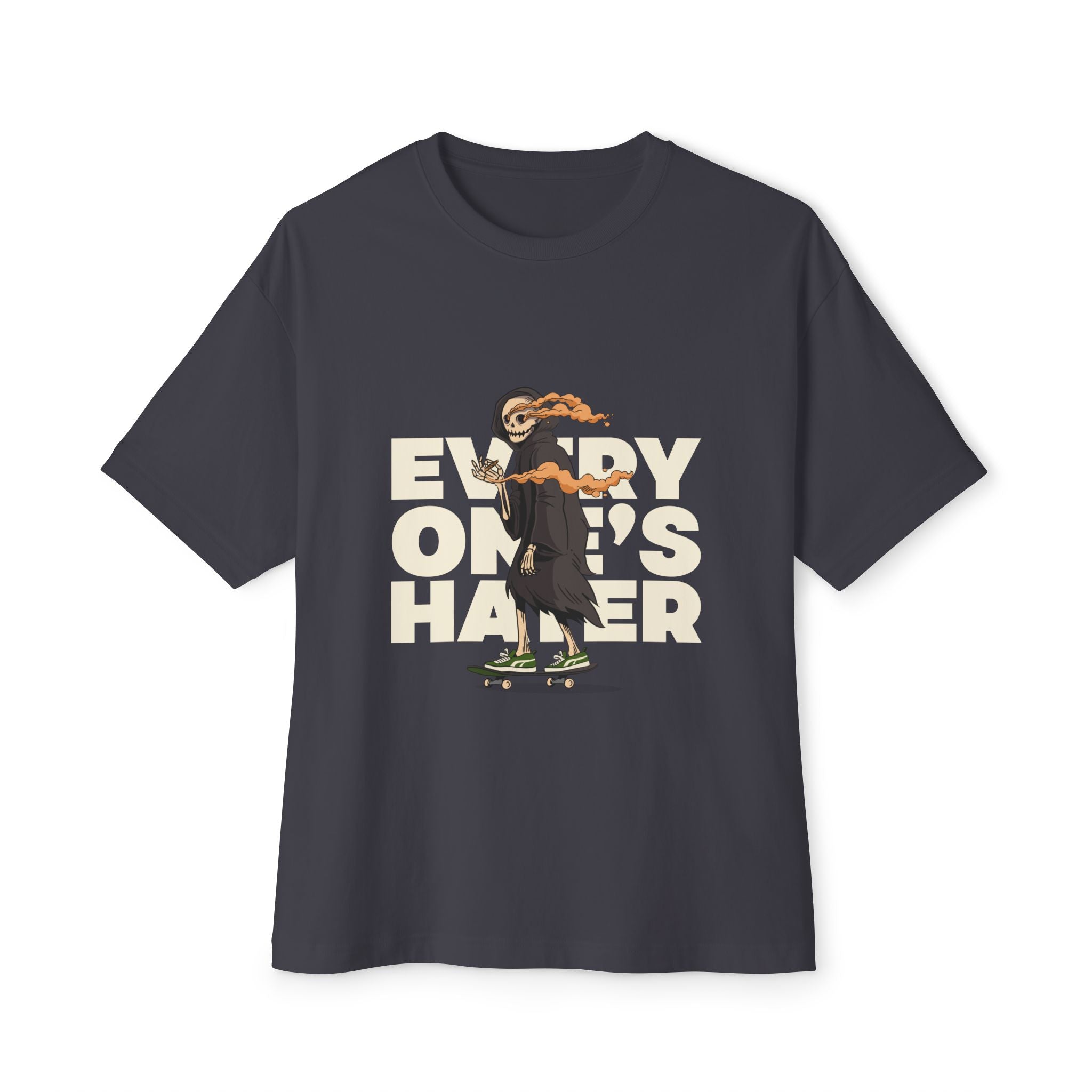 Everyone's Hater Unisex Skull Grpahic Oversized Box Tee