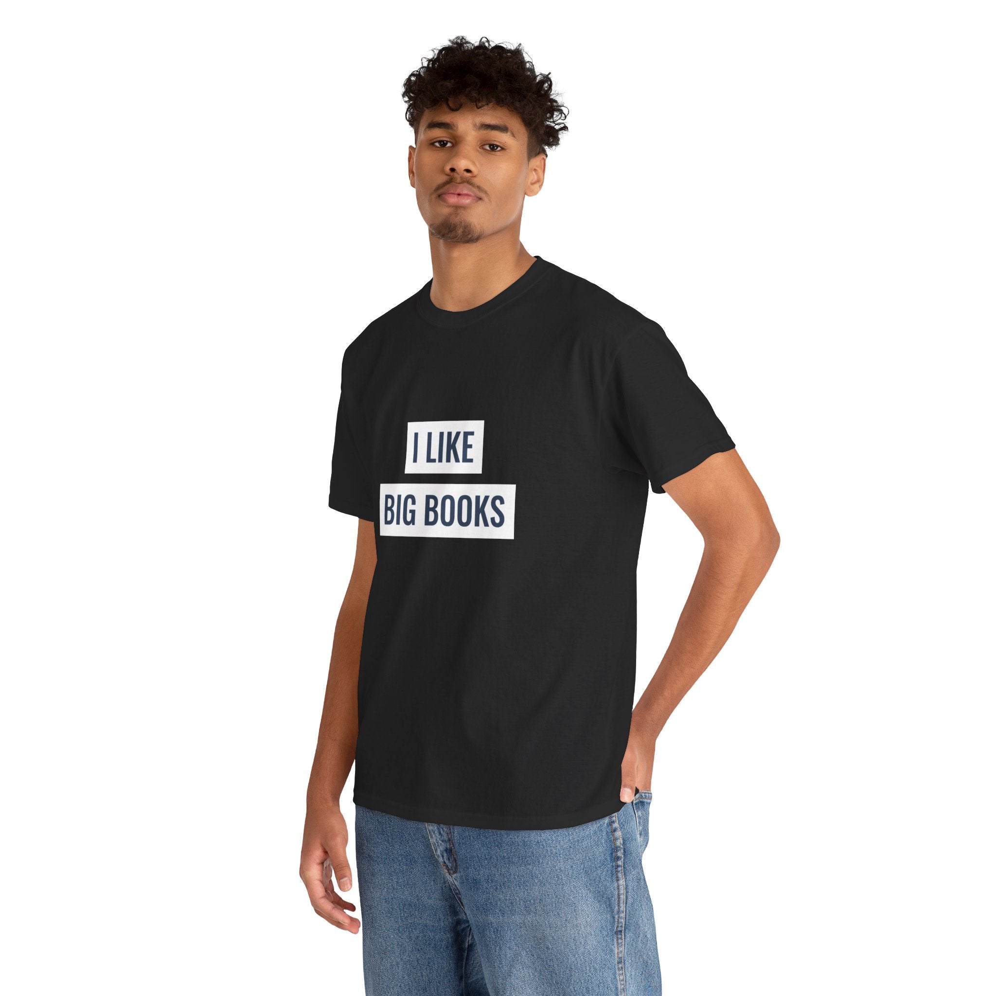 I Like Big Books T-shirt, Casual Graphic Tee