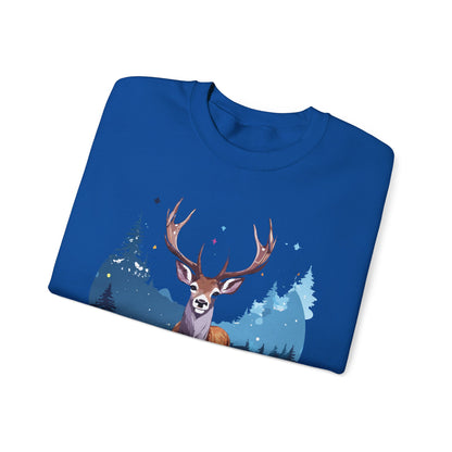 Deer printed Unisex Heavy Blend™ Crewneck Sweatshirt