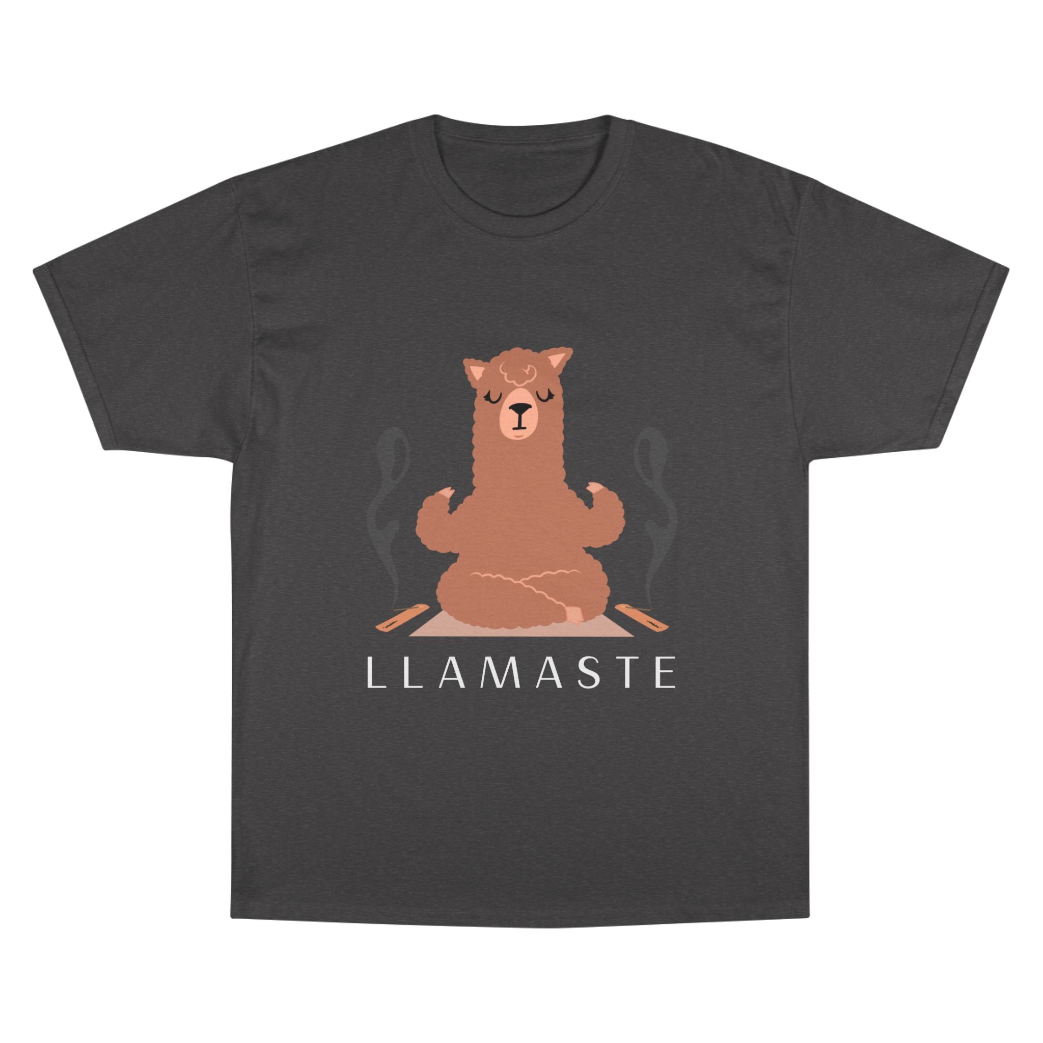 Llamaste Champion T-Shirt, Funny Yoga Tee,