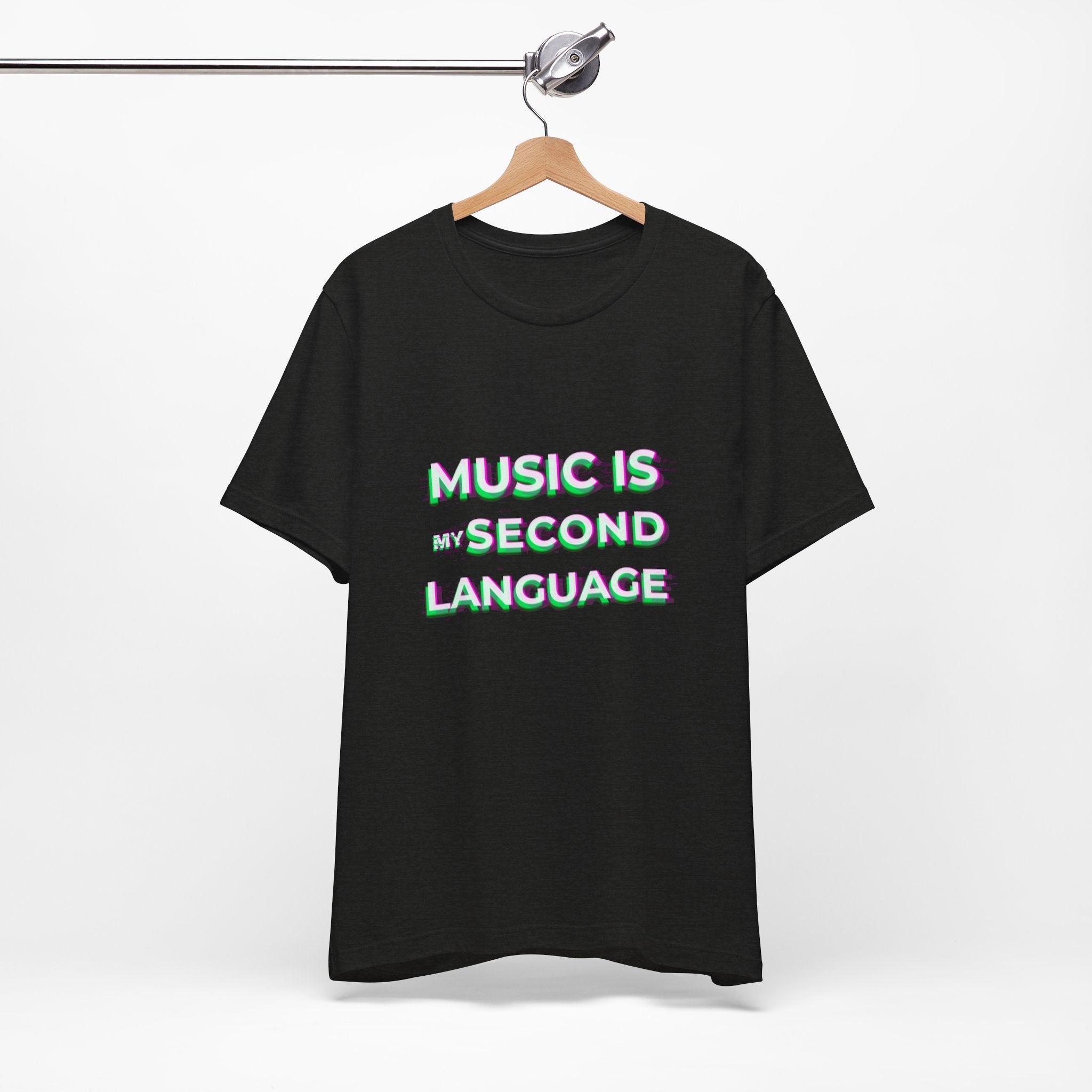 Music is my second language Unisex Tee,Casual Wear Graphic T-shirt