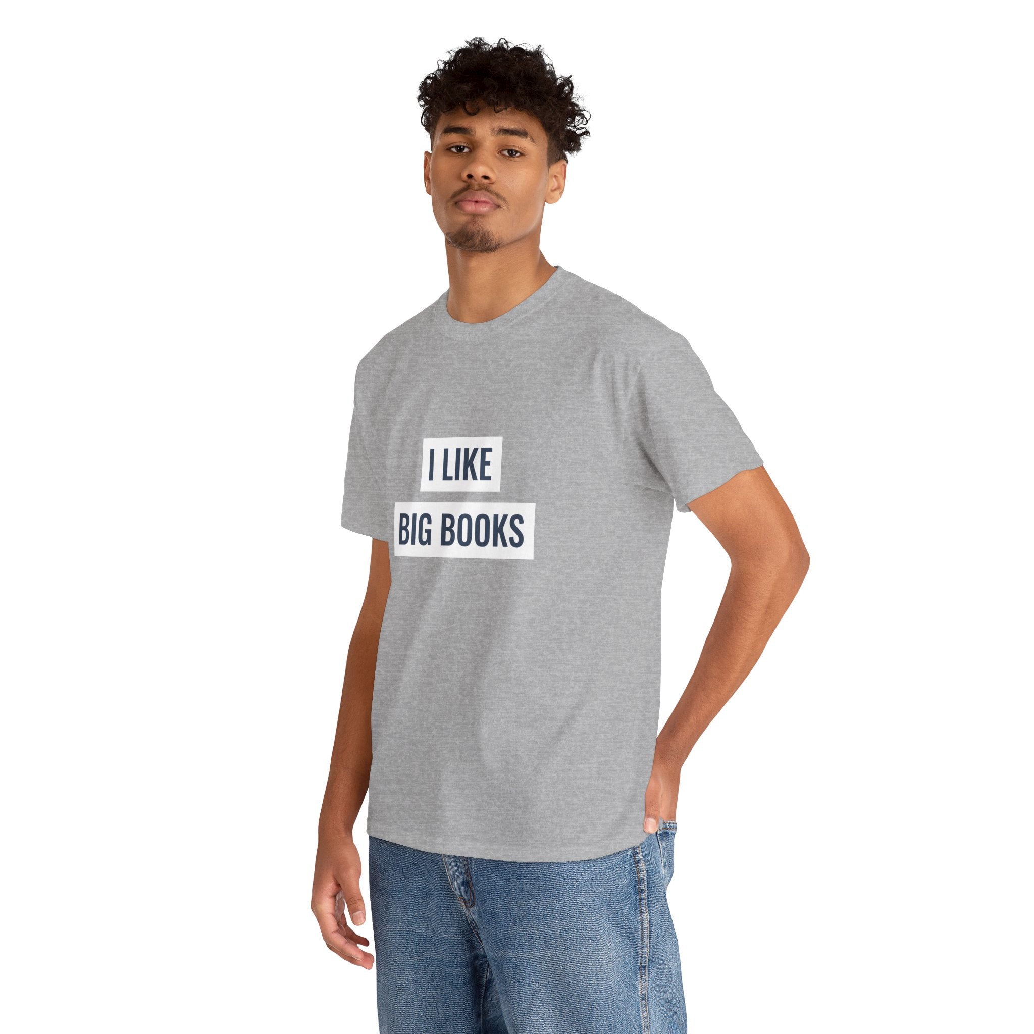 I Like Big Books T-shirt, Casual Graphic Tee