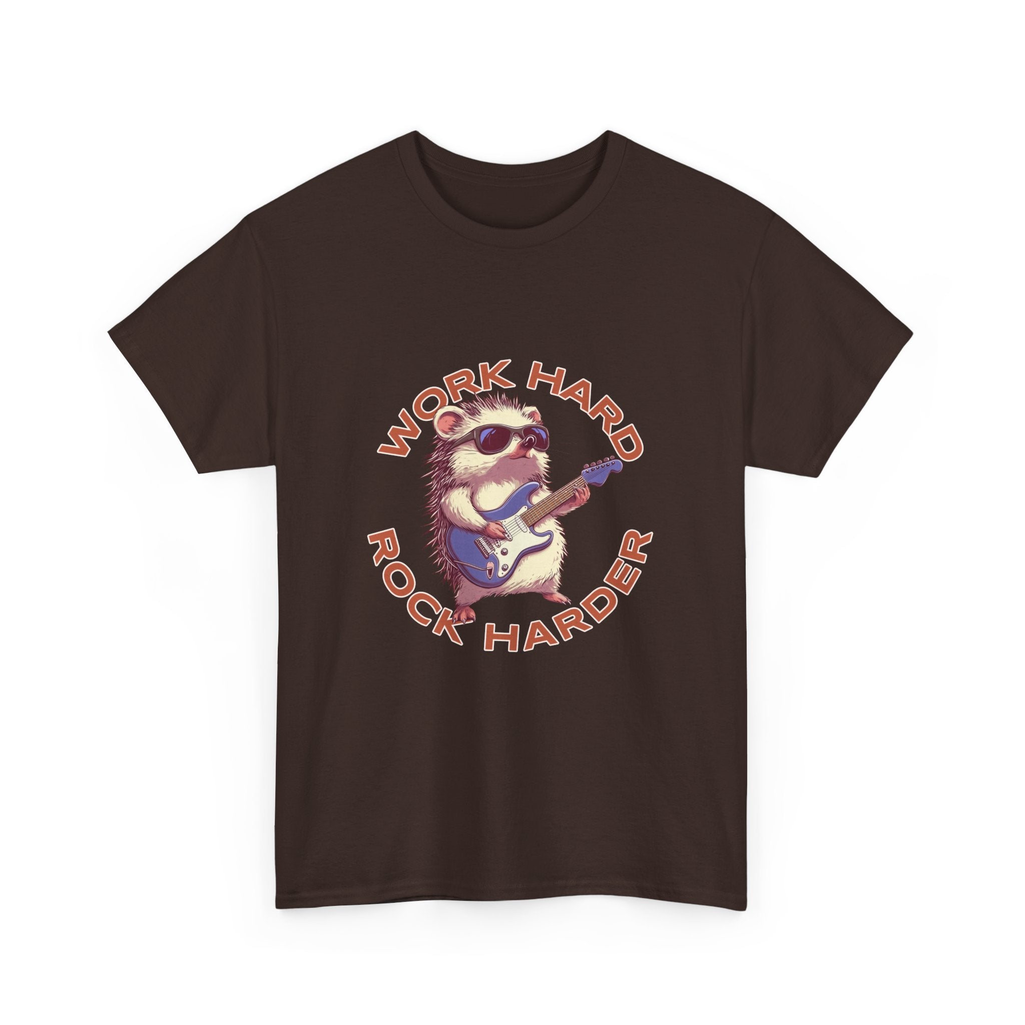 Work Hard Rock Harder Unisex Tee,  Casual Wear T-Shirt