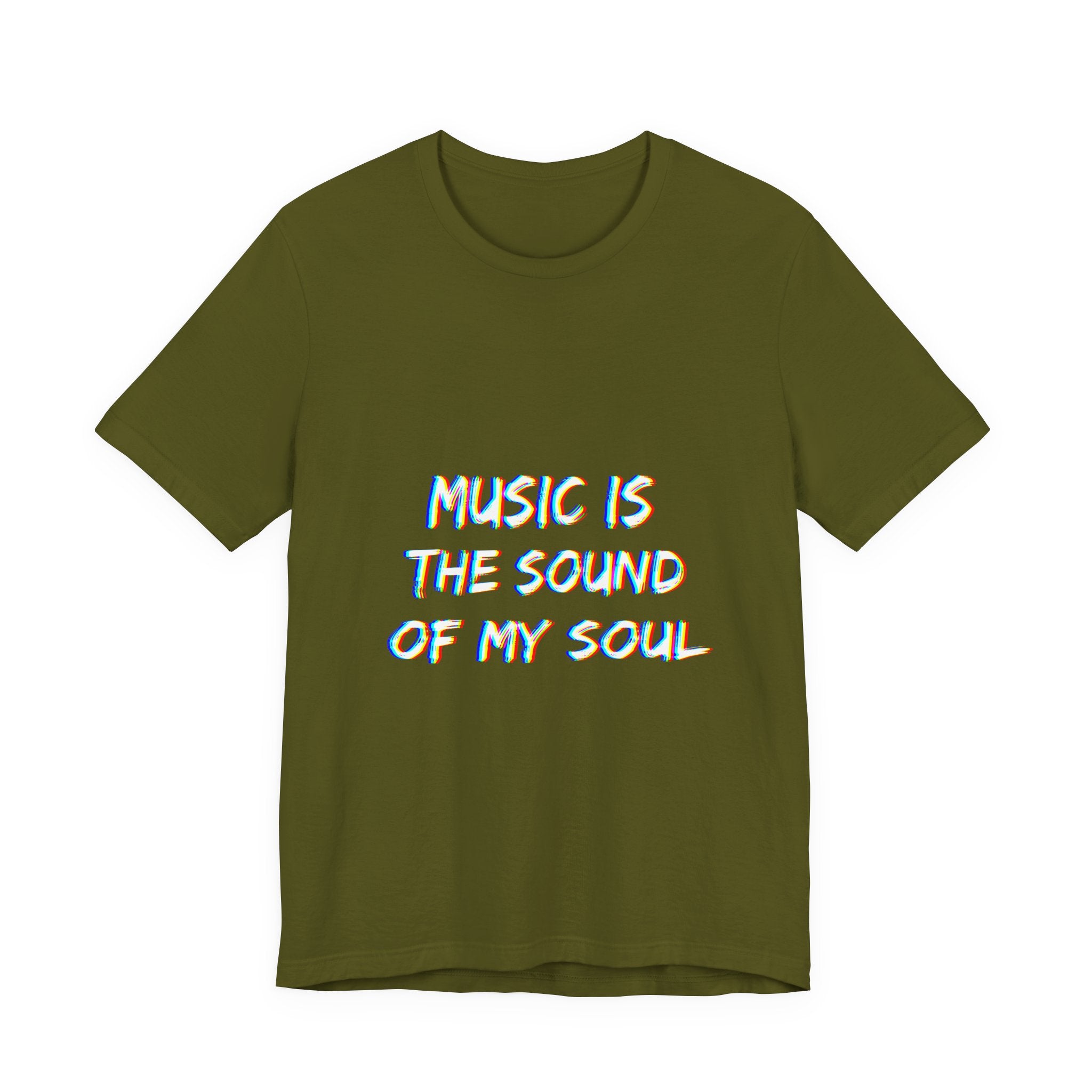 Music is the sound of my soul minimalistic Unisex Tee, Fun Graphic T-Shirt
