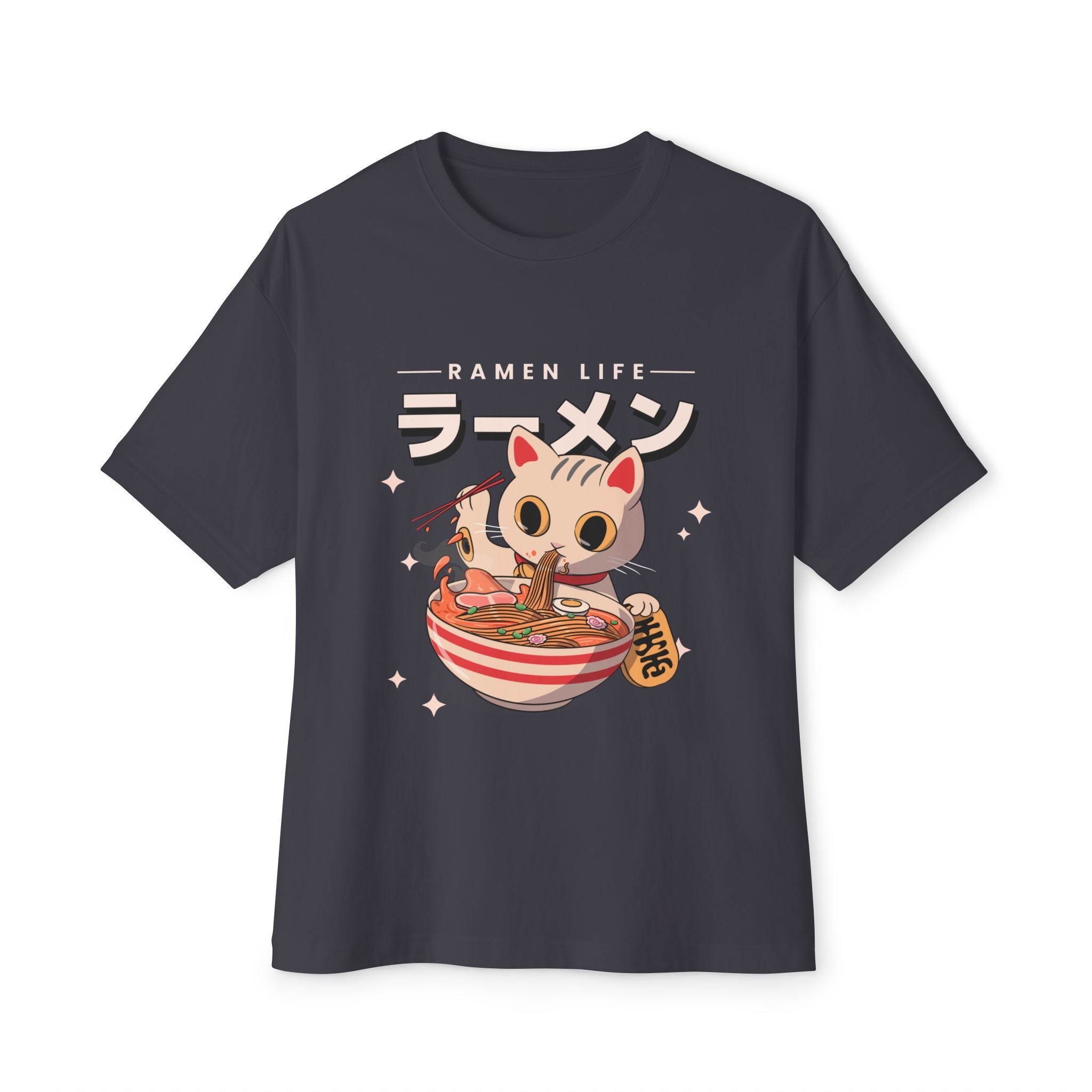 Ramen Life Unisex Oversized Boxy Tee,  Anime T-Shirt