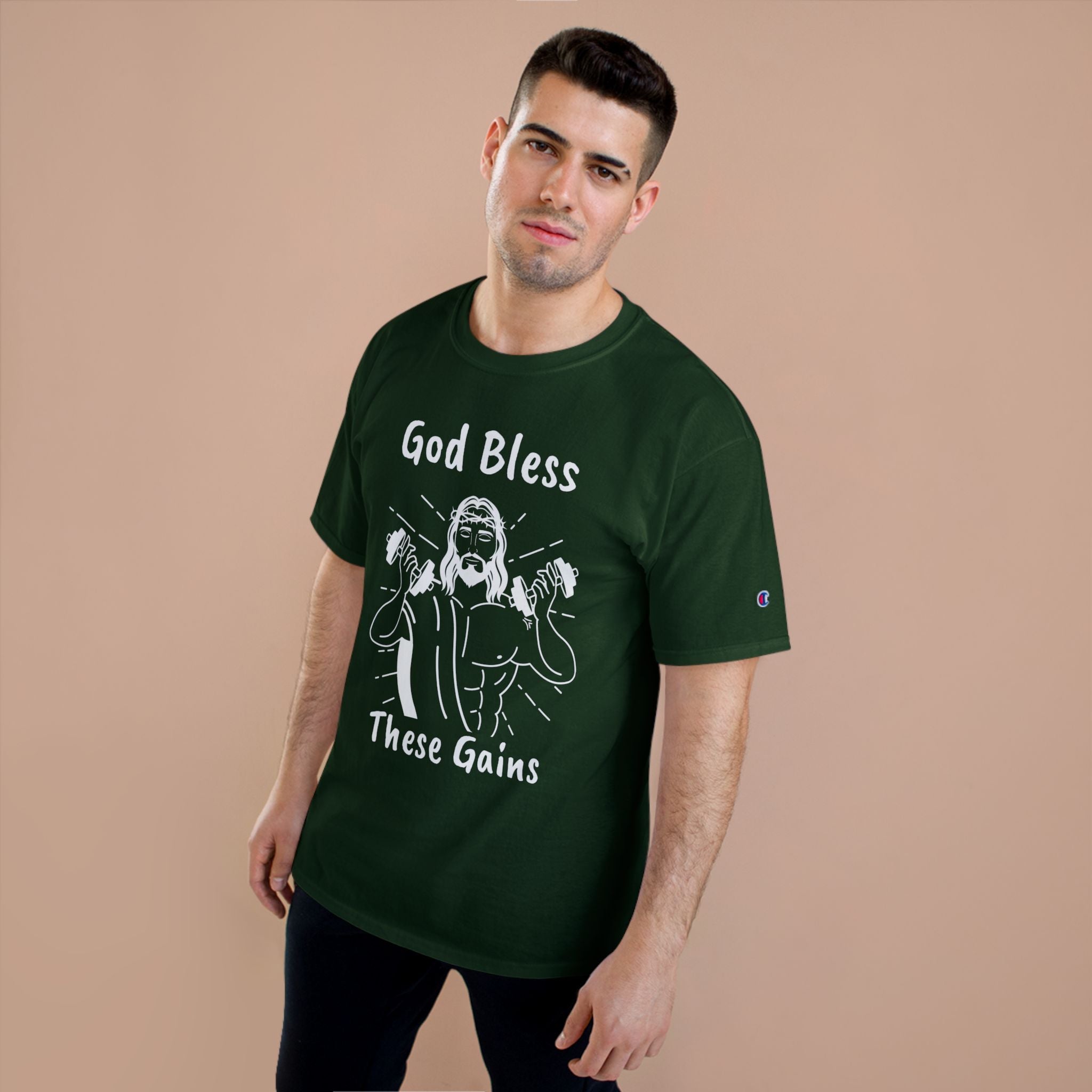 God Bless These Gains Champion T-Shirt