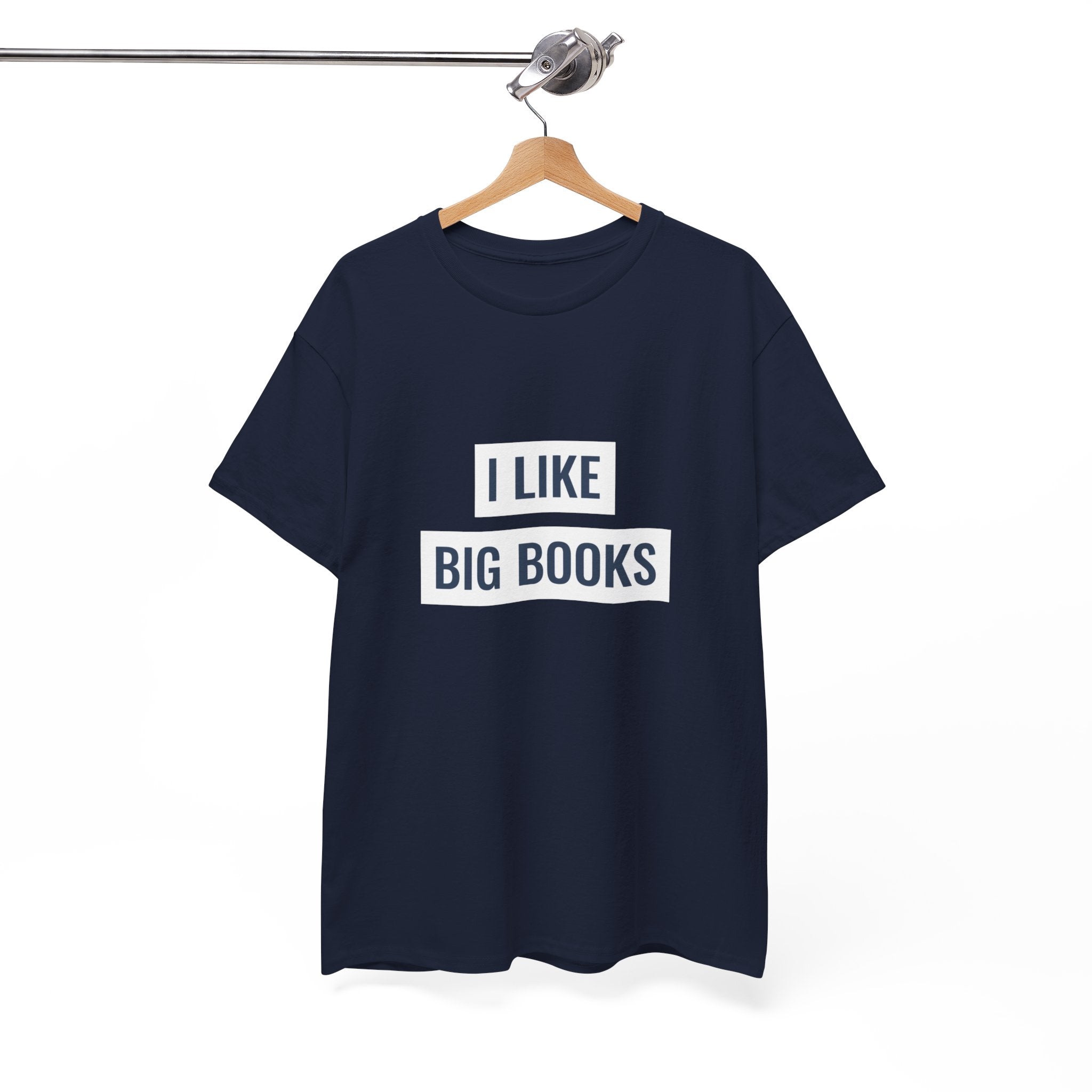 I Like Big Books T-shirt, Casual Graphic Tee