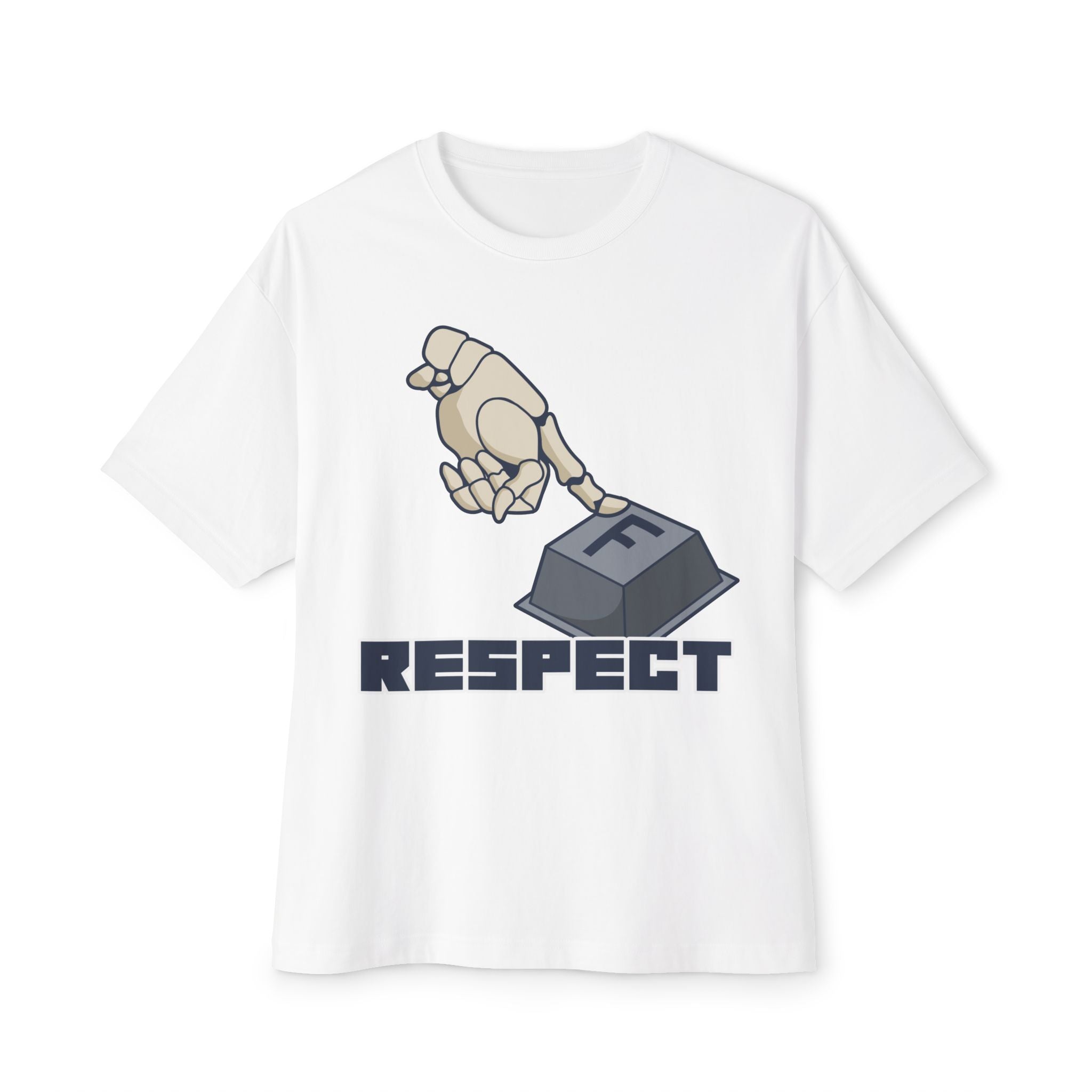 F respect Humorous Graphic Tee - Unisex Oversized Boxy Tee