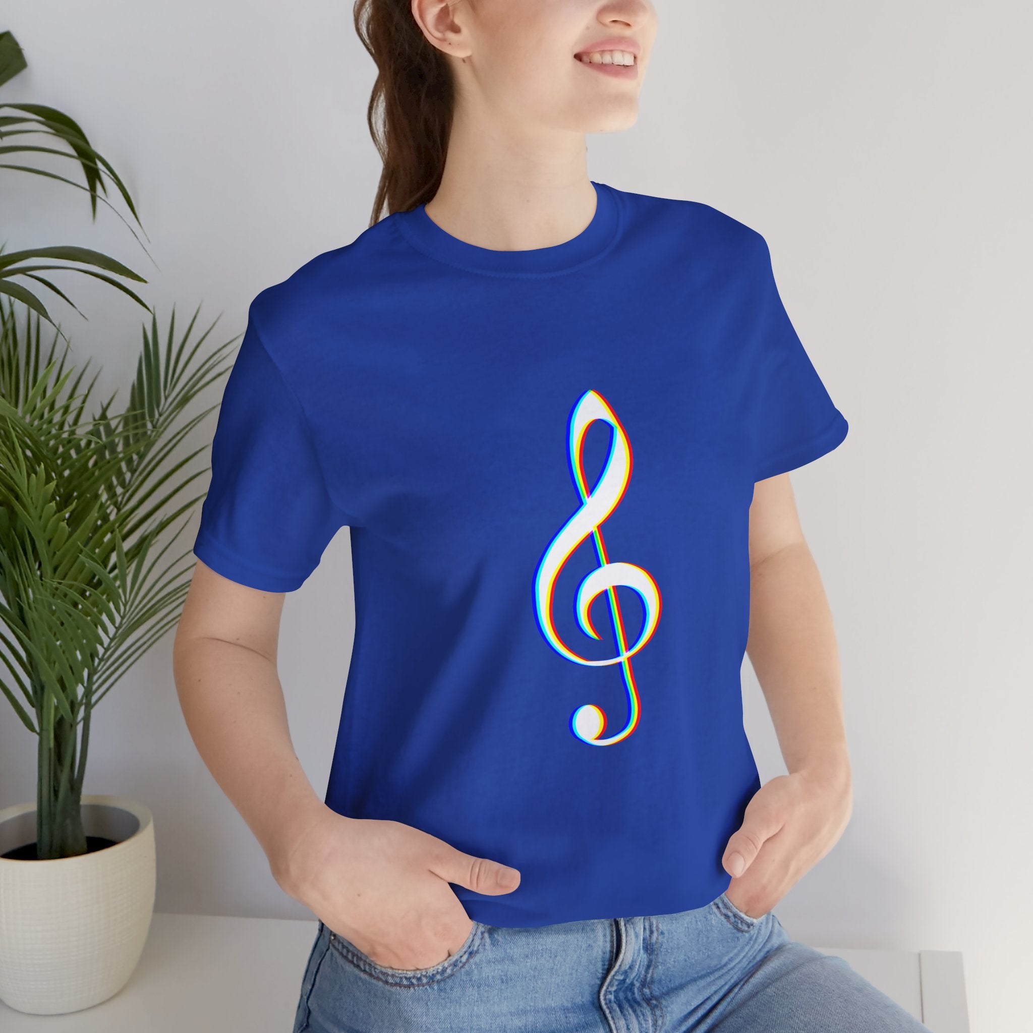 Musical Note minimalistic Unisex Tee, Fun Graphic T-Shirt