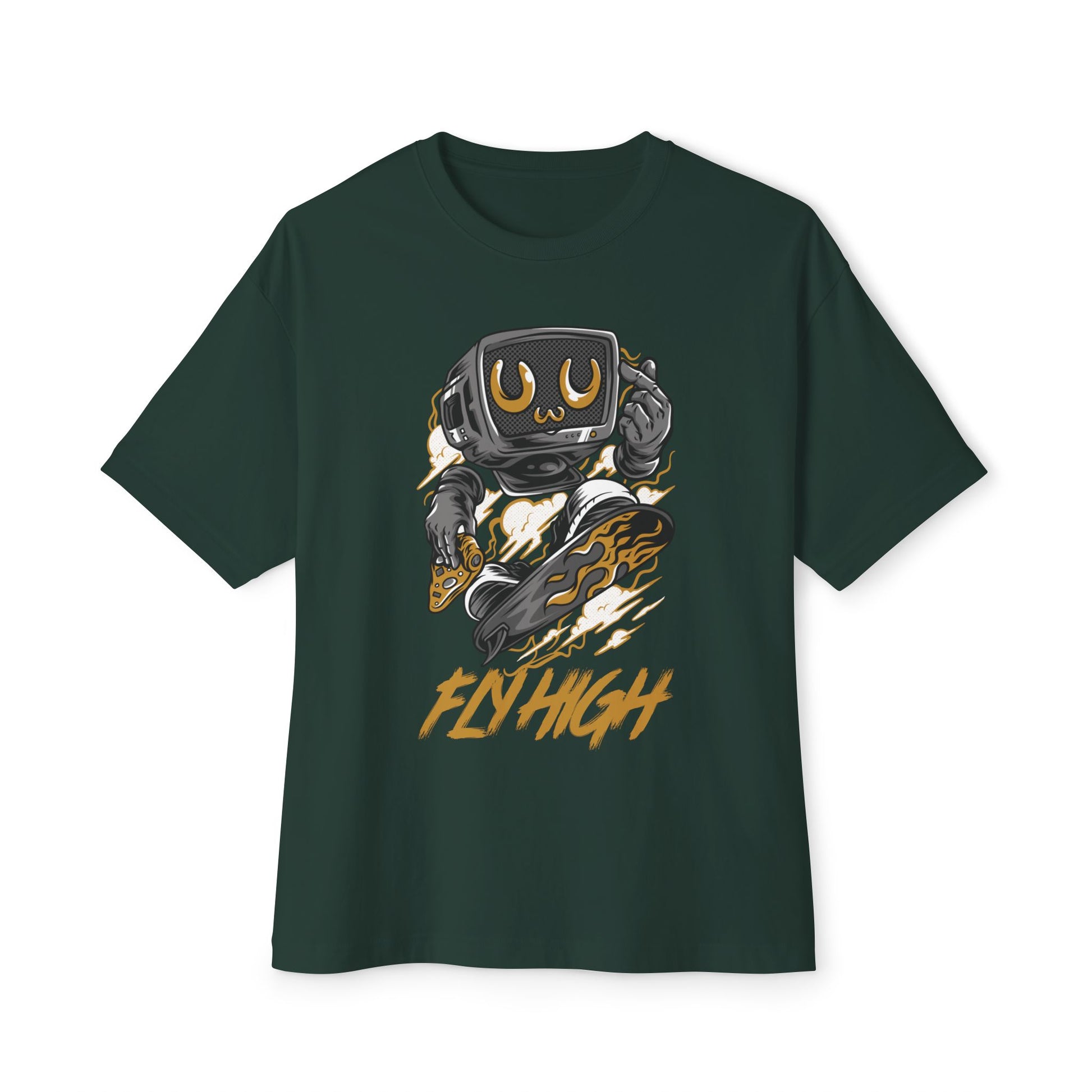 Skateboarding Retro Graphic Oversized Tee