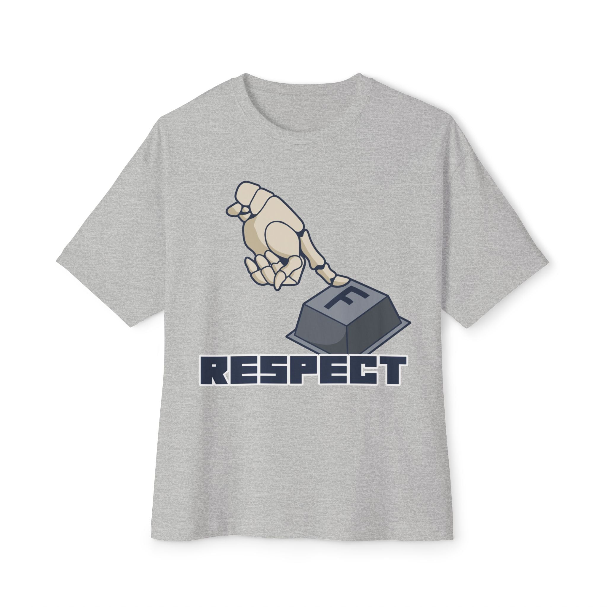 F respect Humorous Graphic Tee - Unisex Oversized Boxy Tee