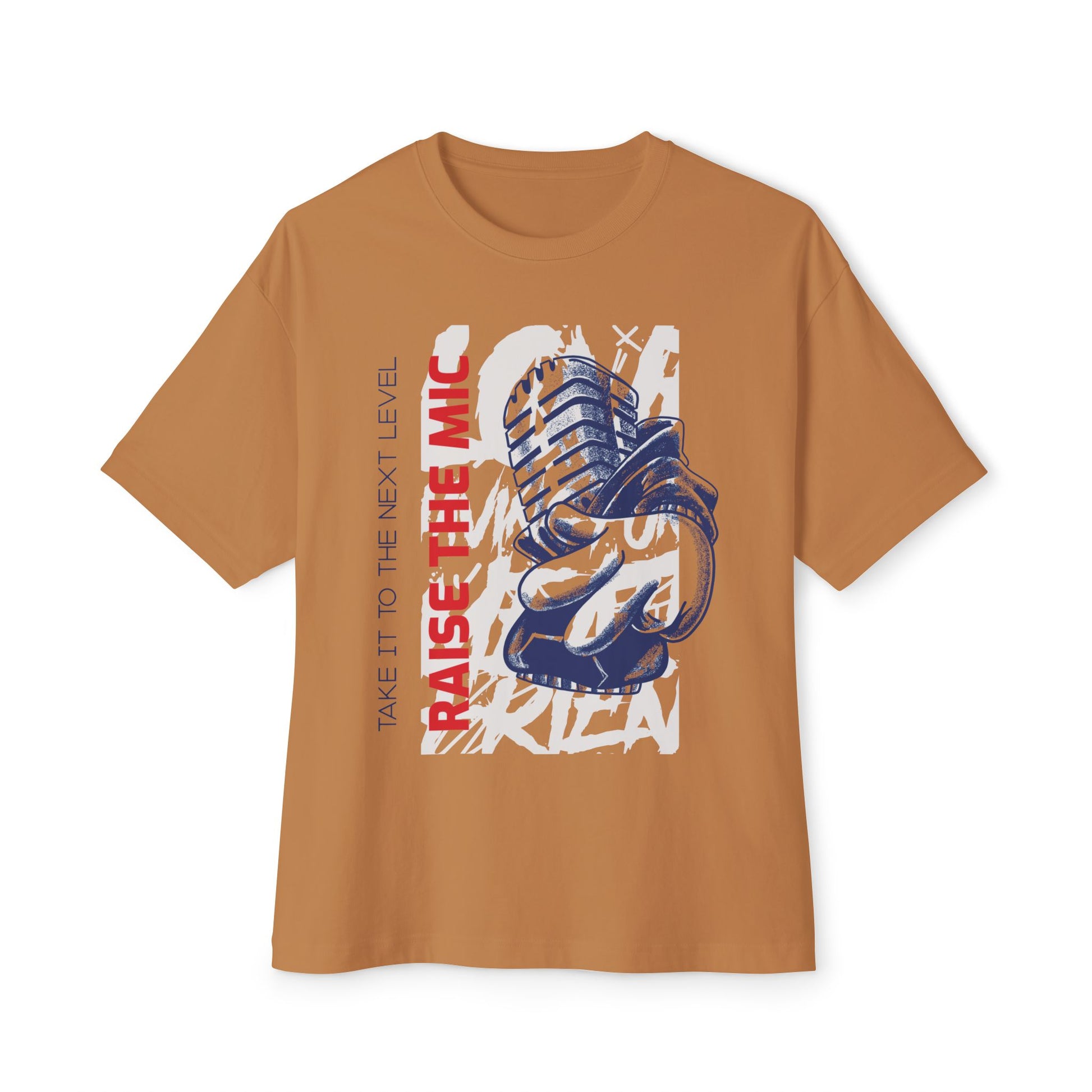 Raise The Mic Graphic Oversized Tee