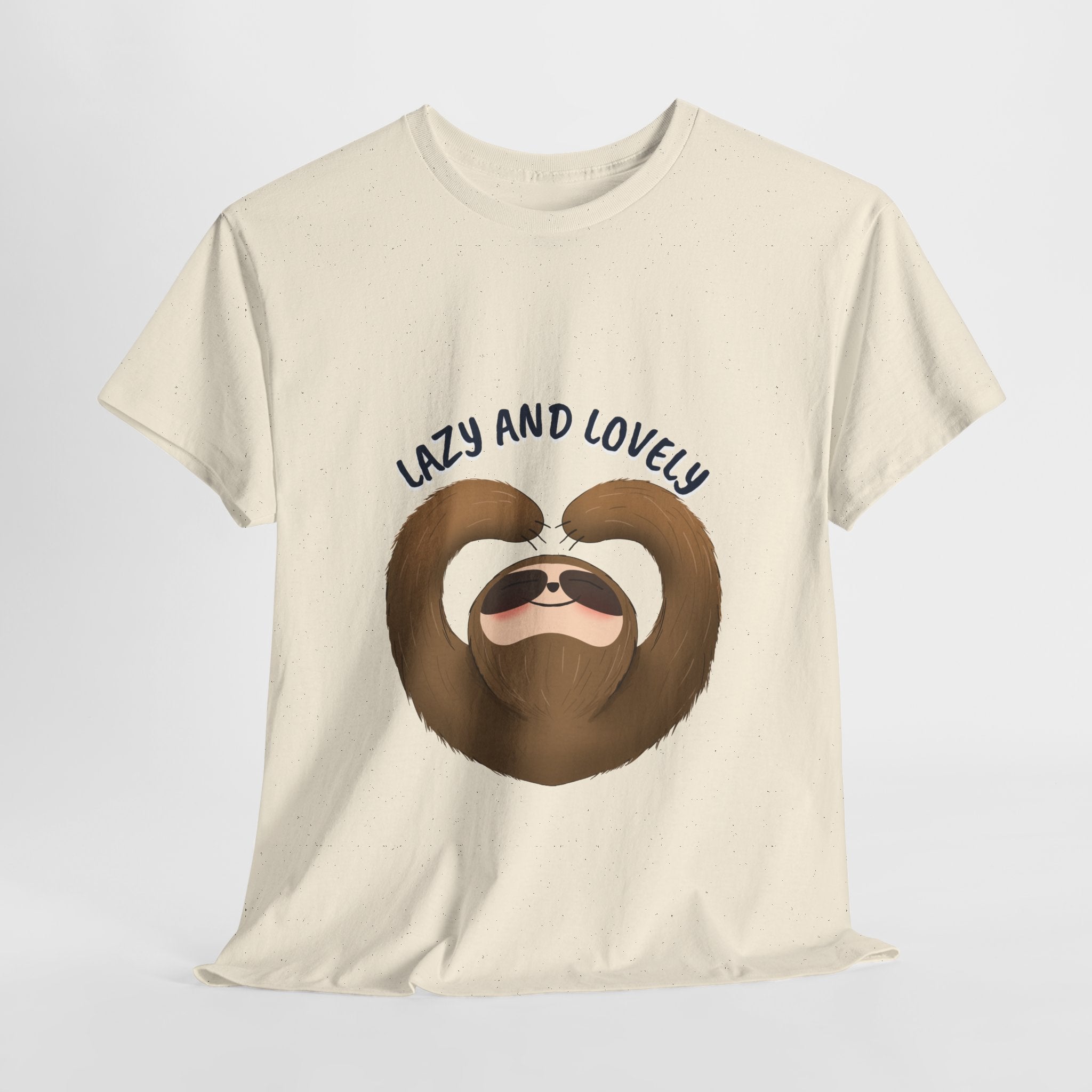 Lazy and Lovely Funny T-Shirt, Lazy Days Unisex Heavy Cotton Tee