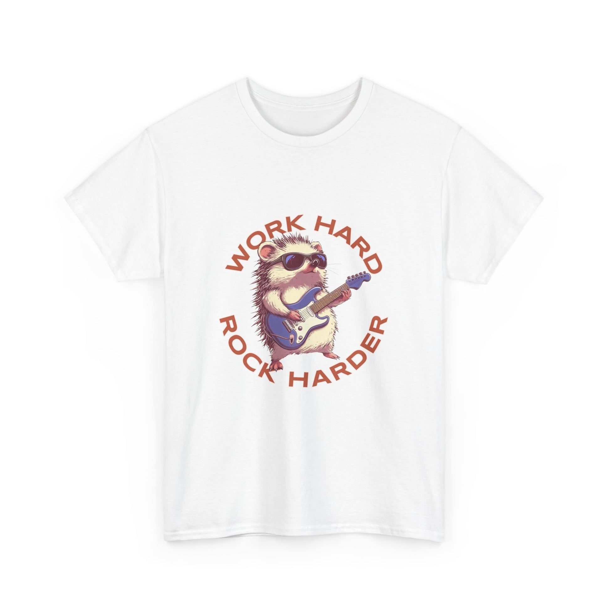 Work Hard Rock Harder Unisex Tee,  Casual Wear T-Shirt
