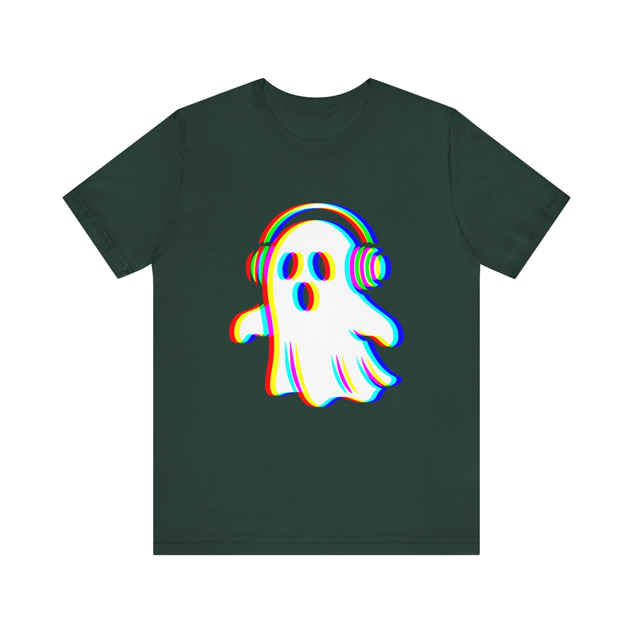Ghostly Beats Unisex Tee, Fun Graphic T-Shirt