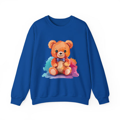 Cute bear printed Unisex Heavy Blend™ Crewneck Sweatshirt