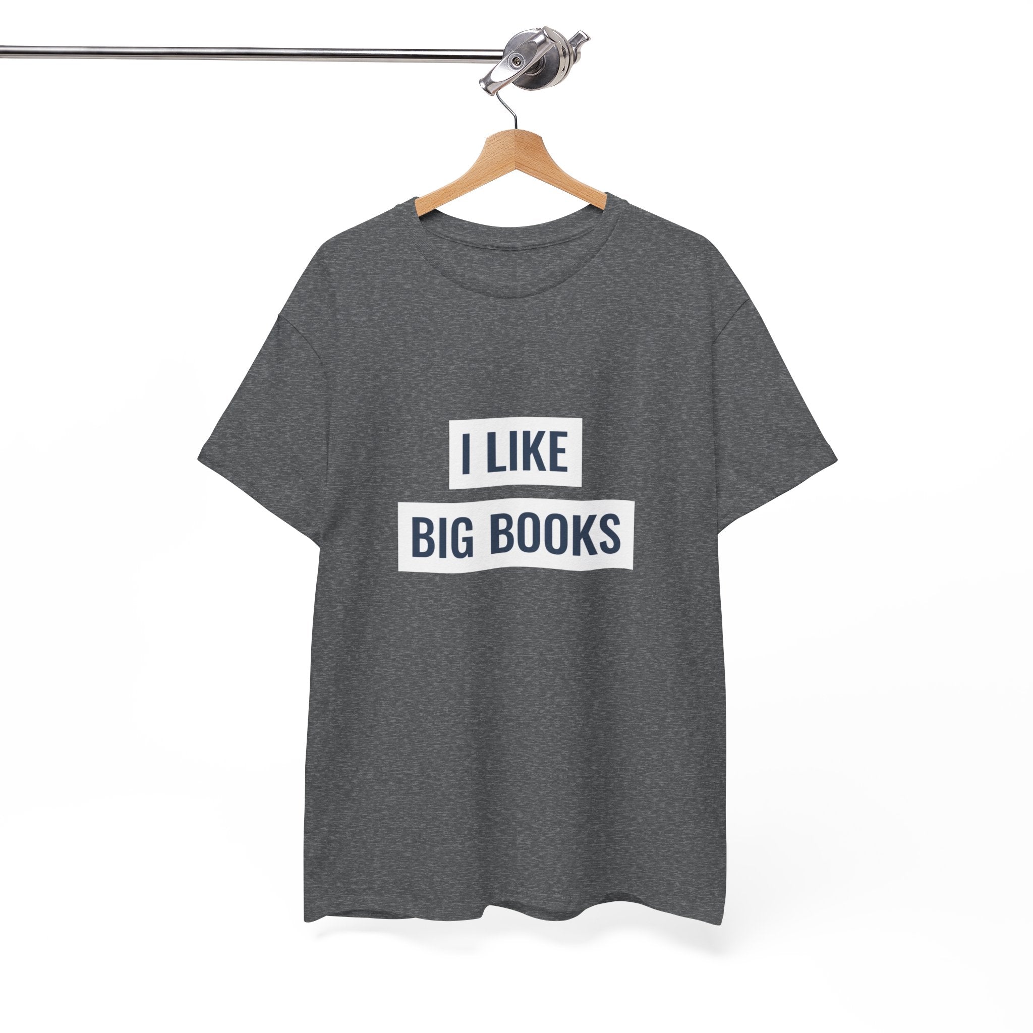 I Like Big Books T-shirt, Casual Graphic Tee