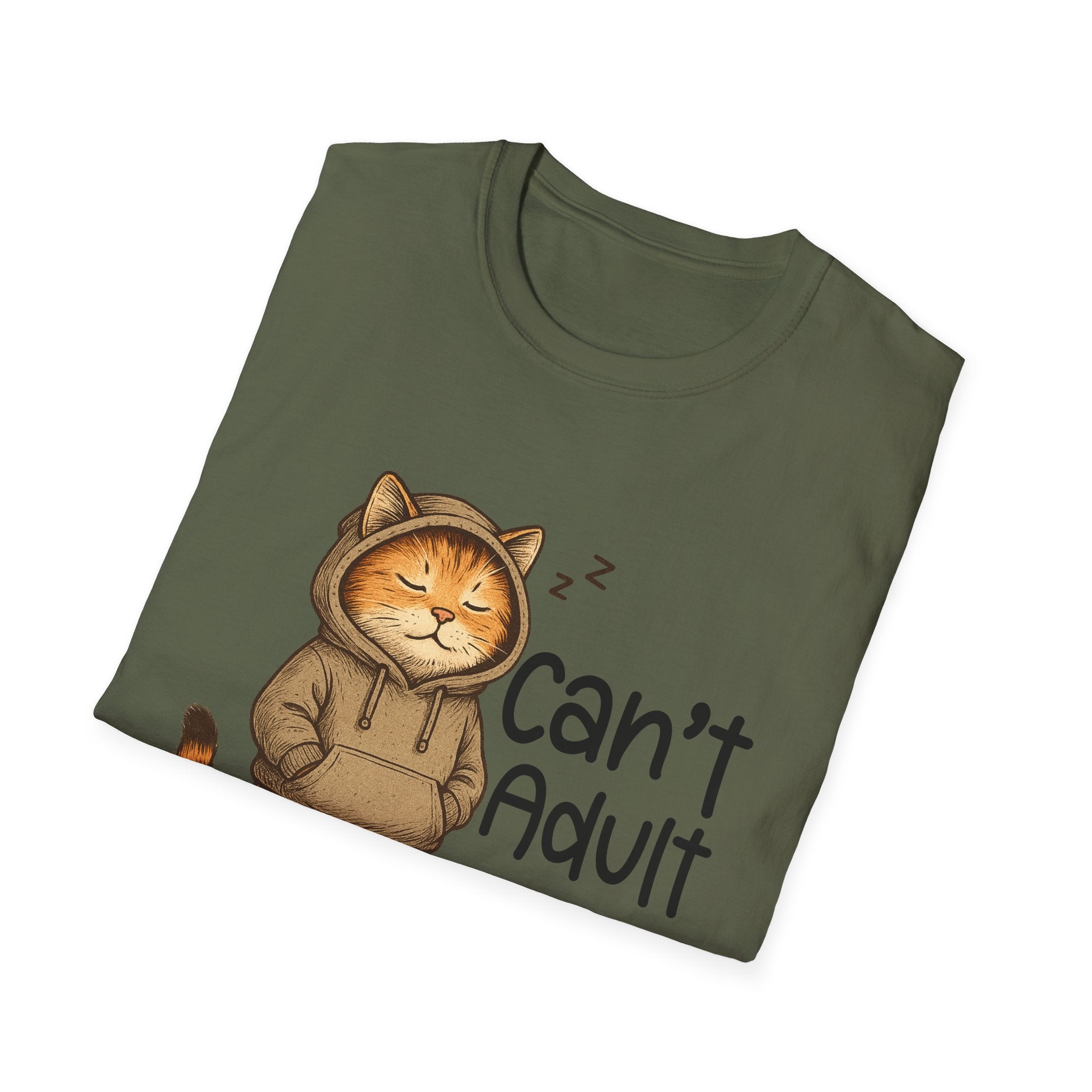 Can't Adult Today Shirt, Unisex Cotton T-Shirt