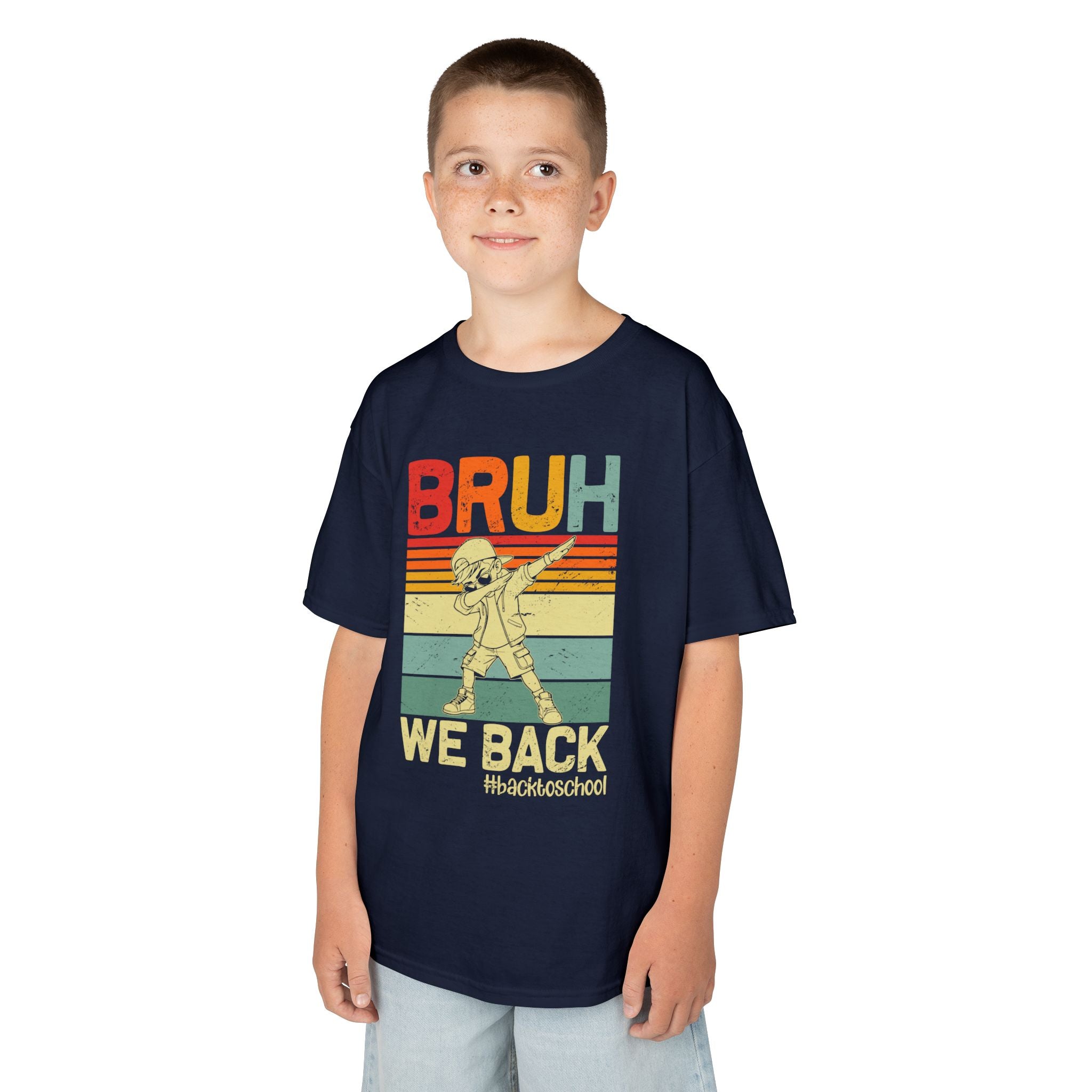 Kids Graphic Tee - Bruh We Back #BacktoSchool T-Shirt