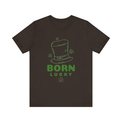 Born Lucky Tee - Perfect for St. Patrick's Day Celebrations