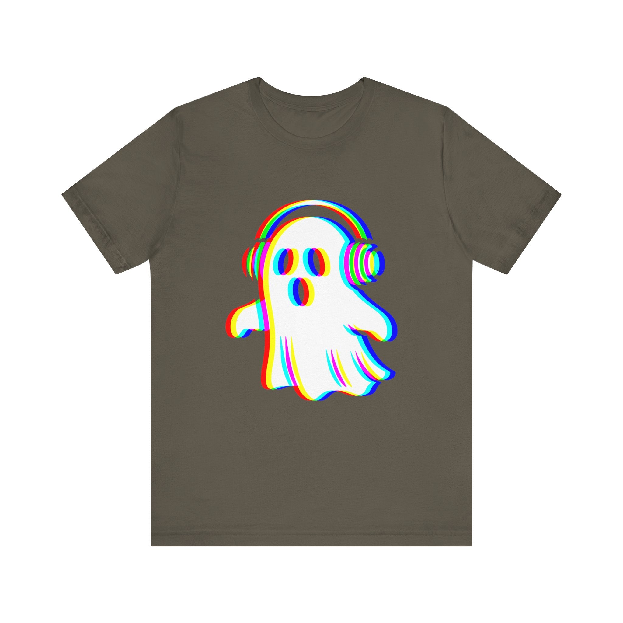 Ghostly Beats Unisex Tee, Fun Graphic T-Shirt