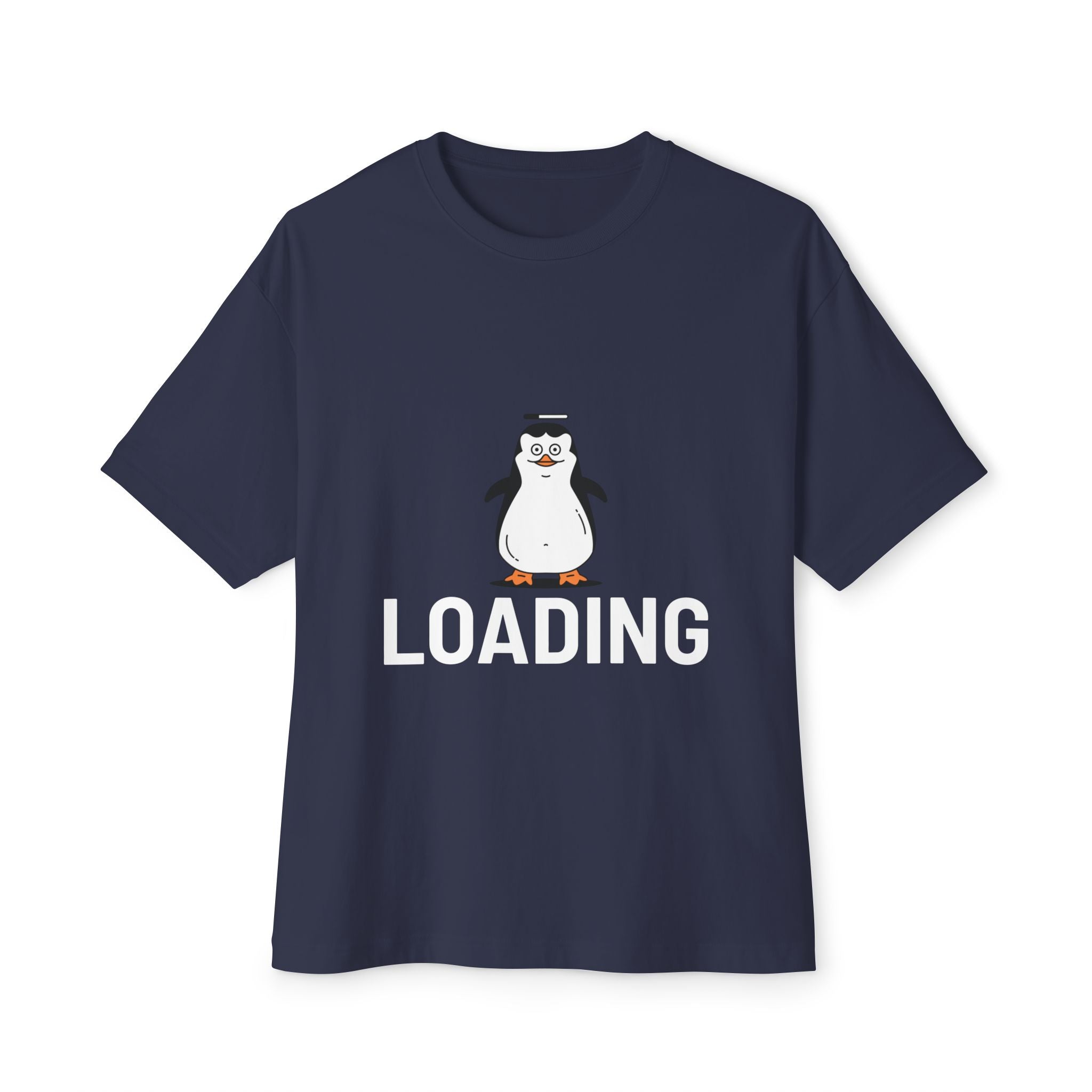 Loading  cute Penguin graphic, Unisex  Oversized Tee