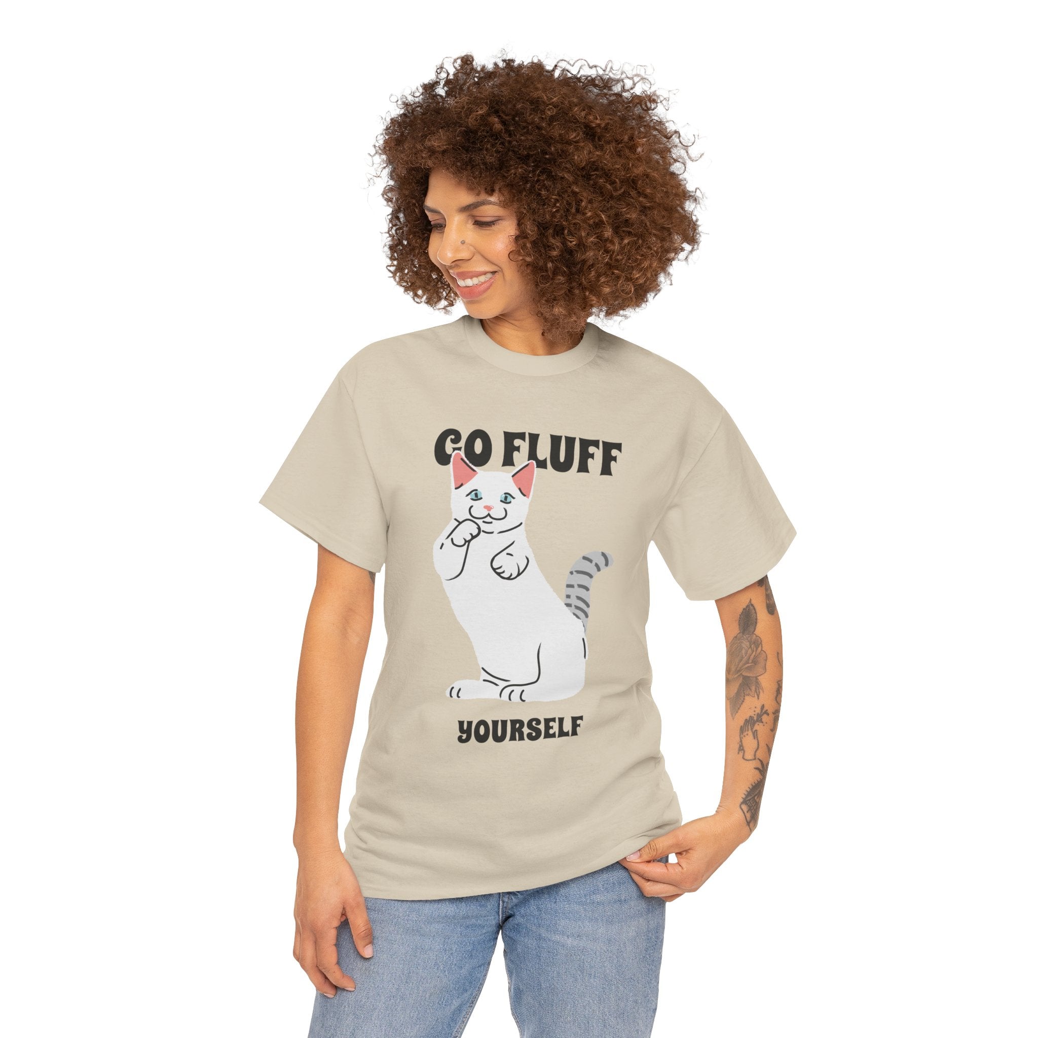 Go Fluff Yourself T-Shirt, Funny Cat Shirt