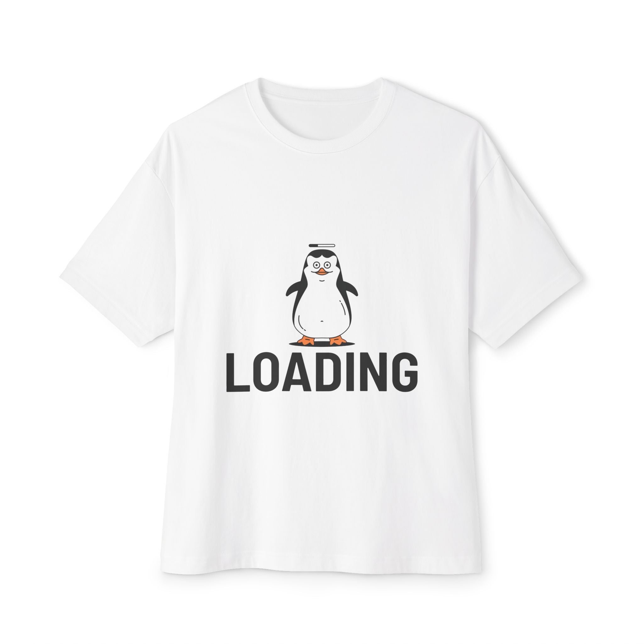 Loading  cute Penguin graphic, Unisex  Oversized Tee