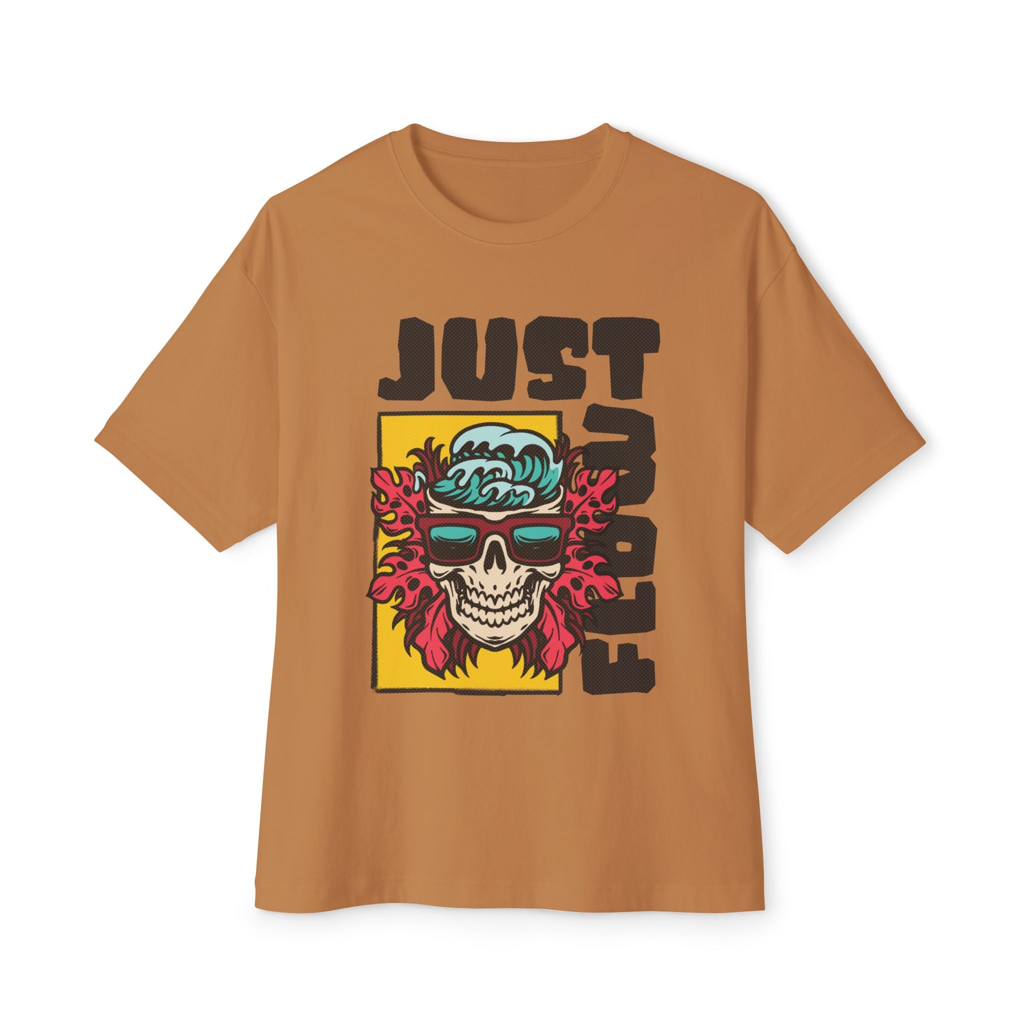Oversized Tee - Cool Skull Graphic T-Shirt