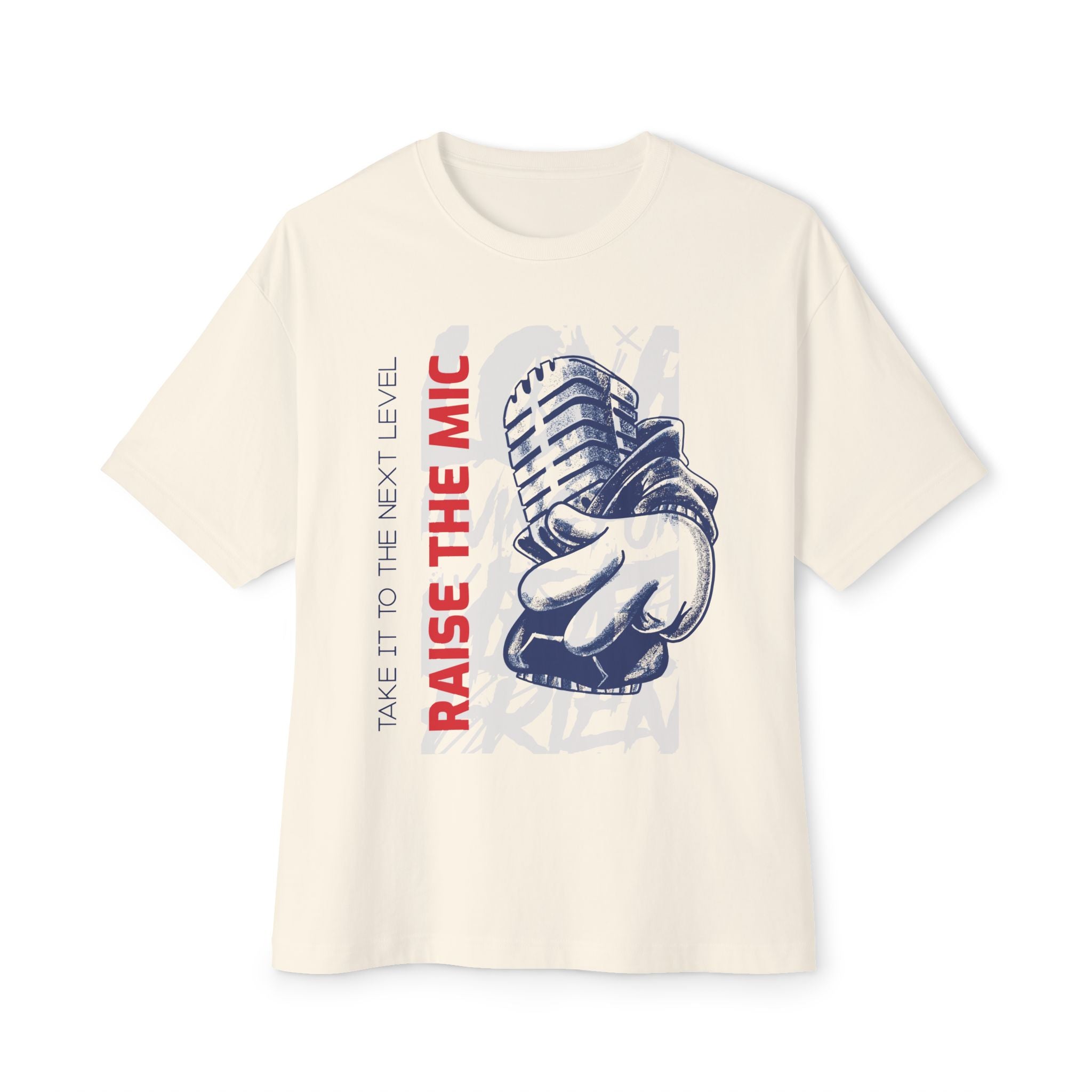 Raise The Mic Graphic Oversized Tee