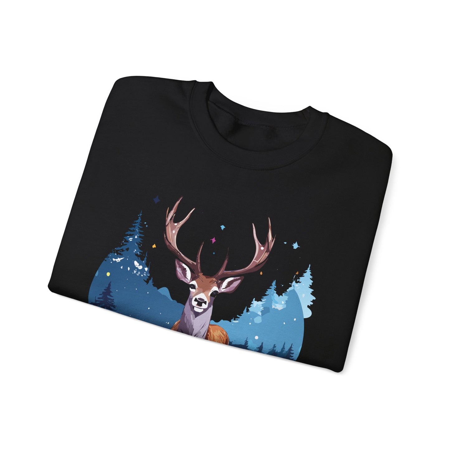 Deer printed Unisex Heavy Blend™ Crewneck Sweatshirt