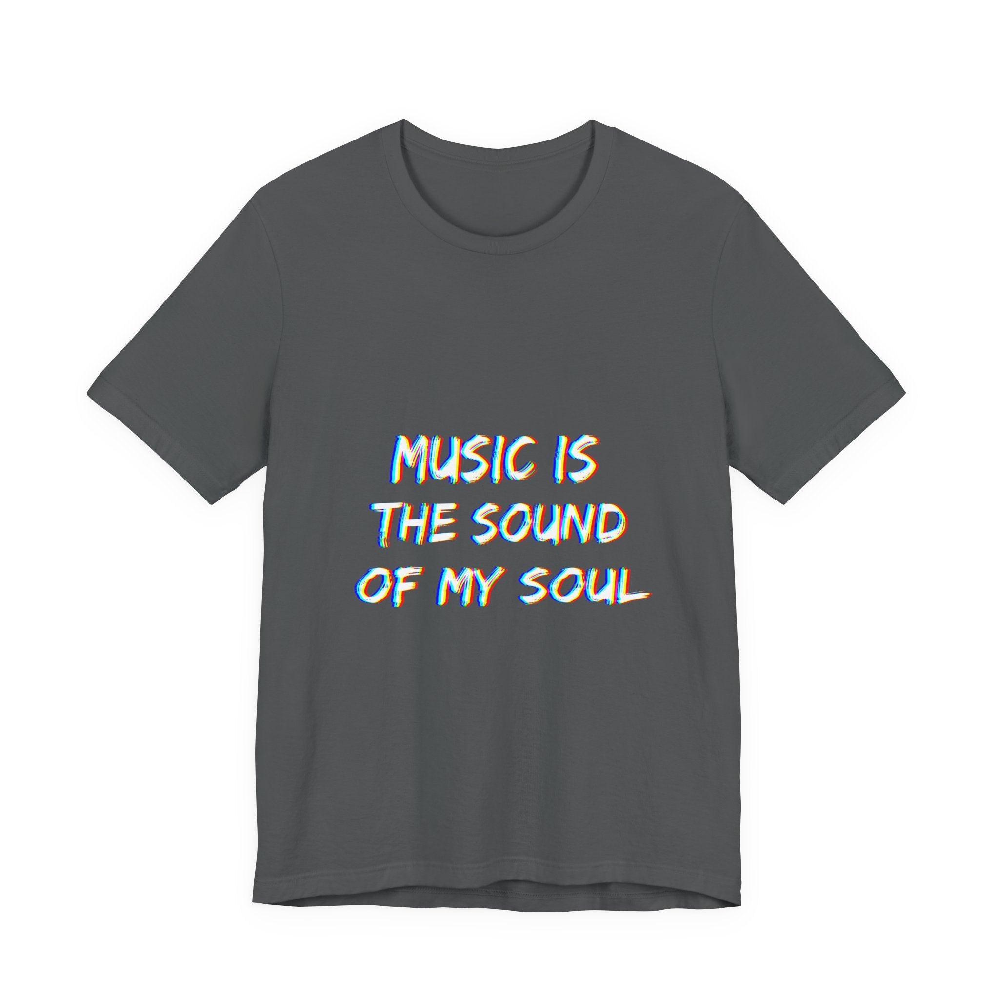 Music is the sound of my soul minimalistic Unisex Tee, Fun Graphic T-Shirt