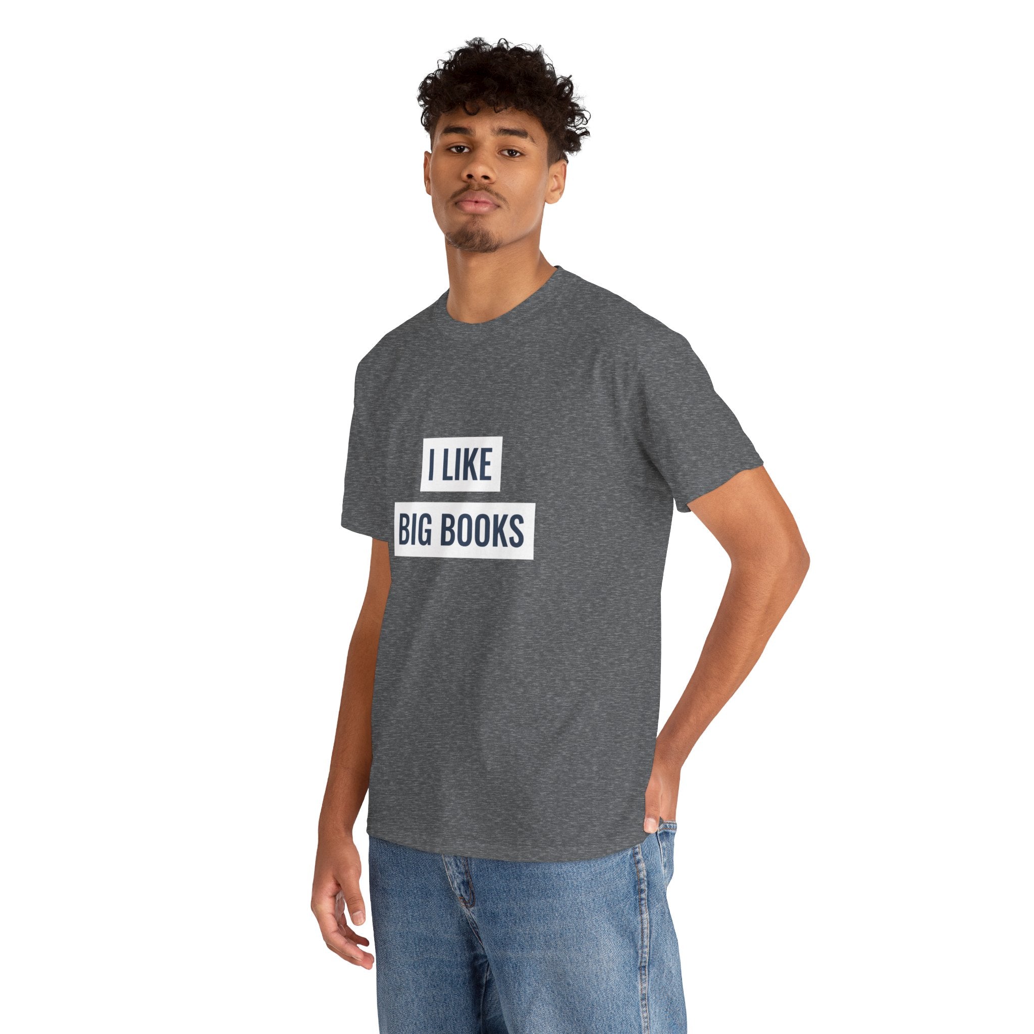 I Like Big Books T-shirt, Casual Graphic Tee