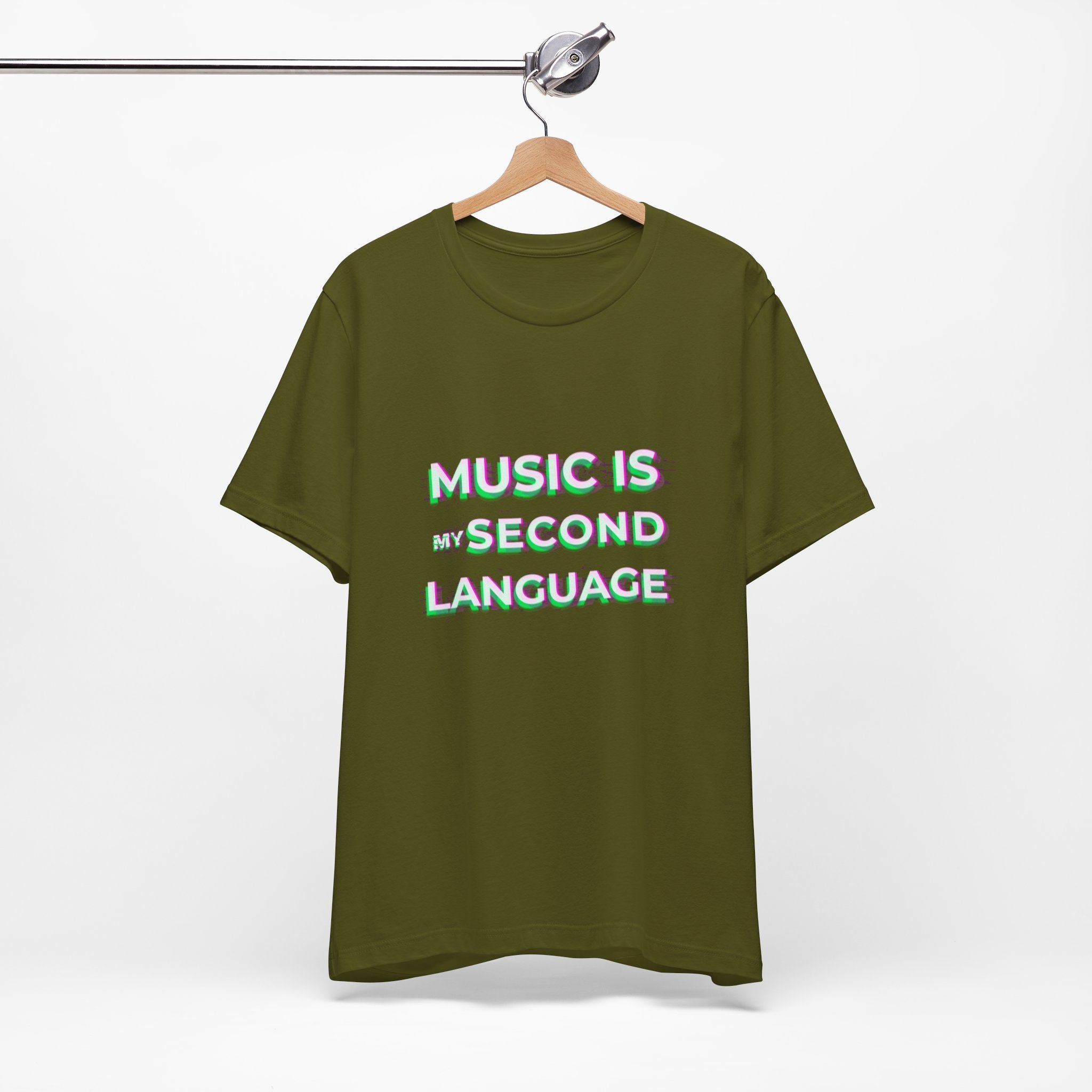 Music is my second language Unisex Tee,Casual Wear Graphic T-shirt