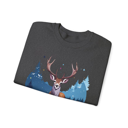 Deer printed Unisex Heavy Blend™ Crewneck Sweatshirt