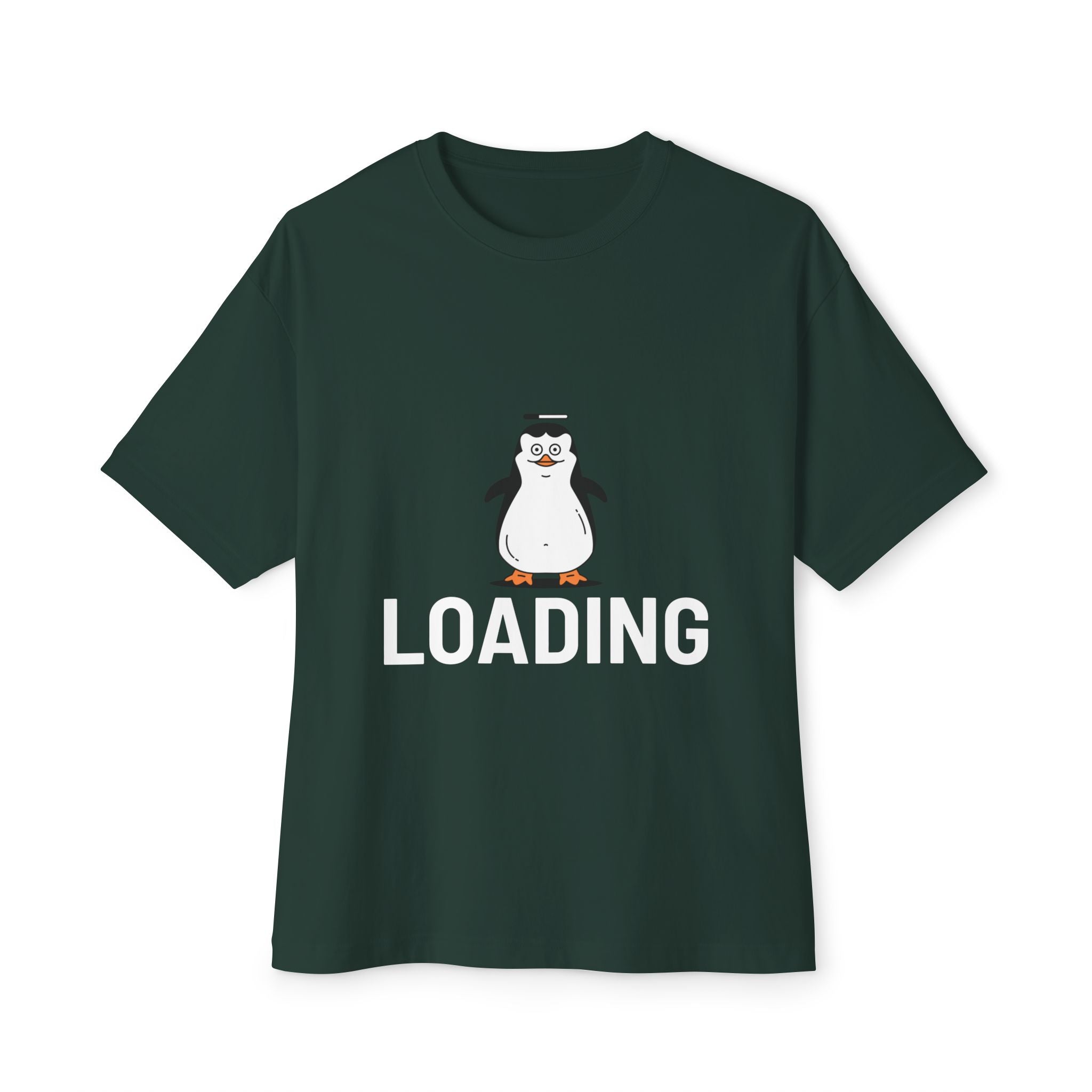 Loading  cute Penguin graphic, Unisex  Oversized Tee
