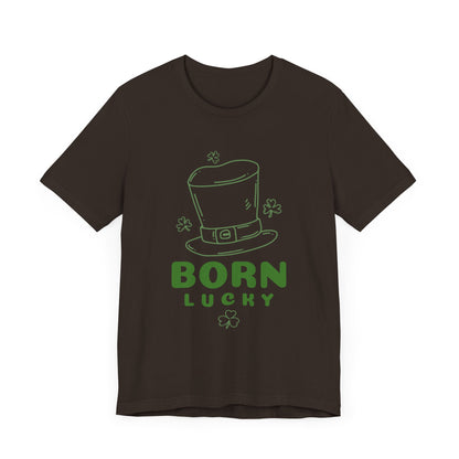 Born Lucky Tee - Perfect for St. Patrick's Day Celebrations