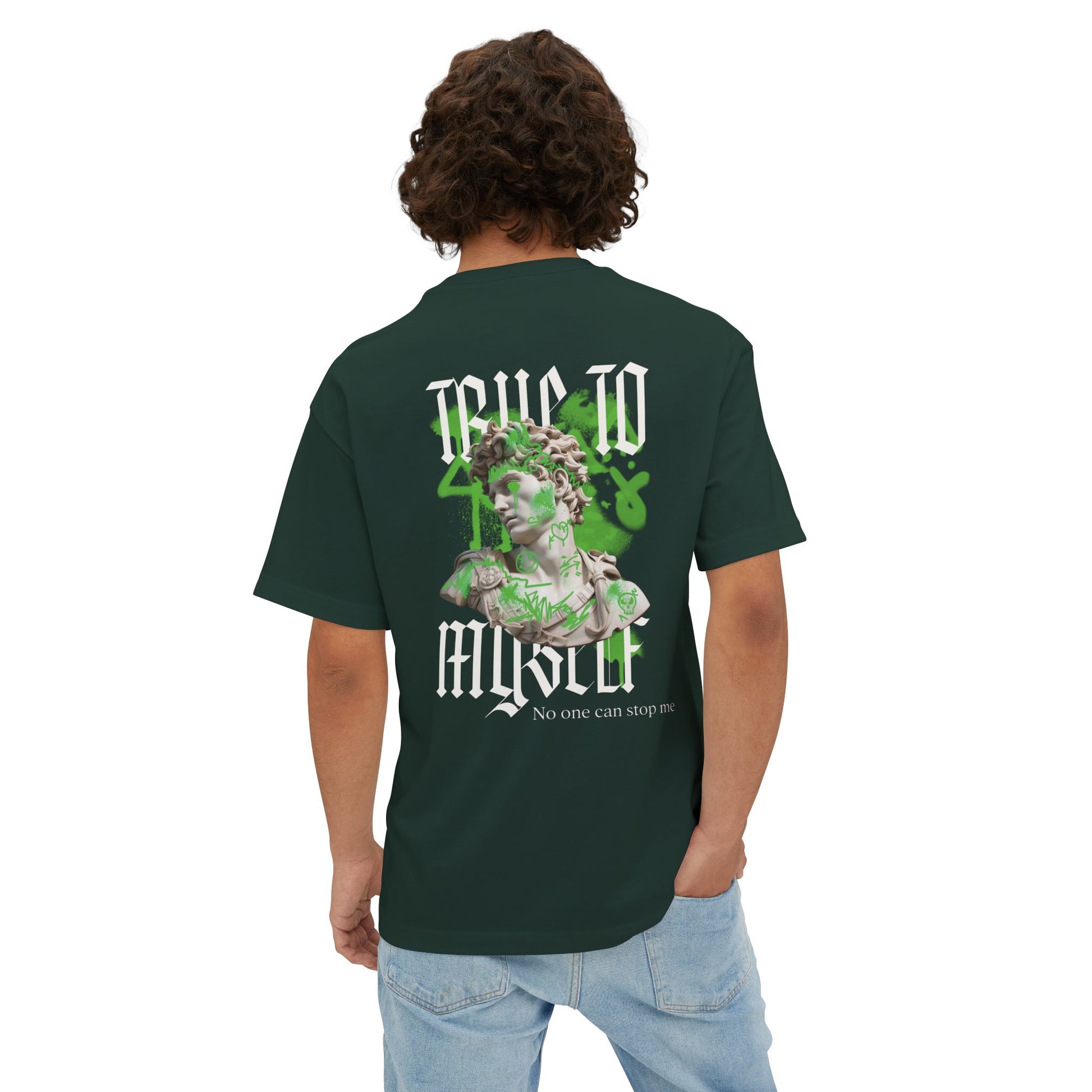 Graffiti Oversized Tee - True to Myself Unisex T-Shirt