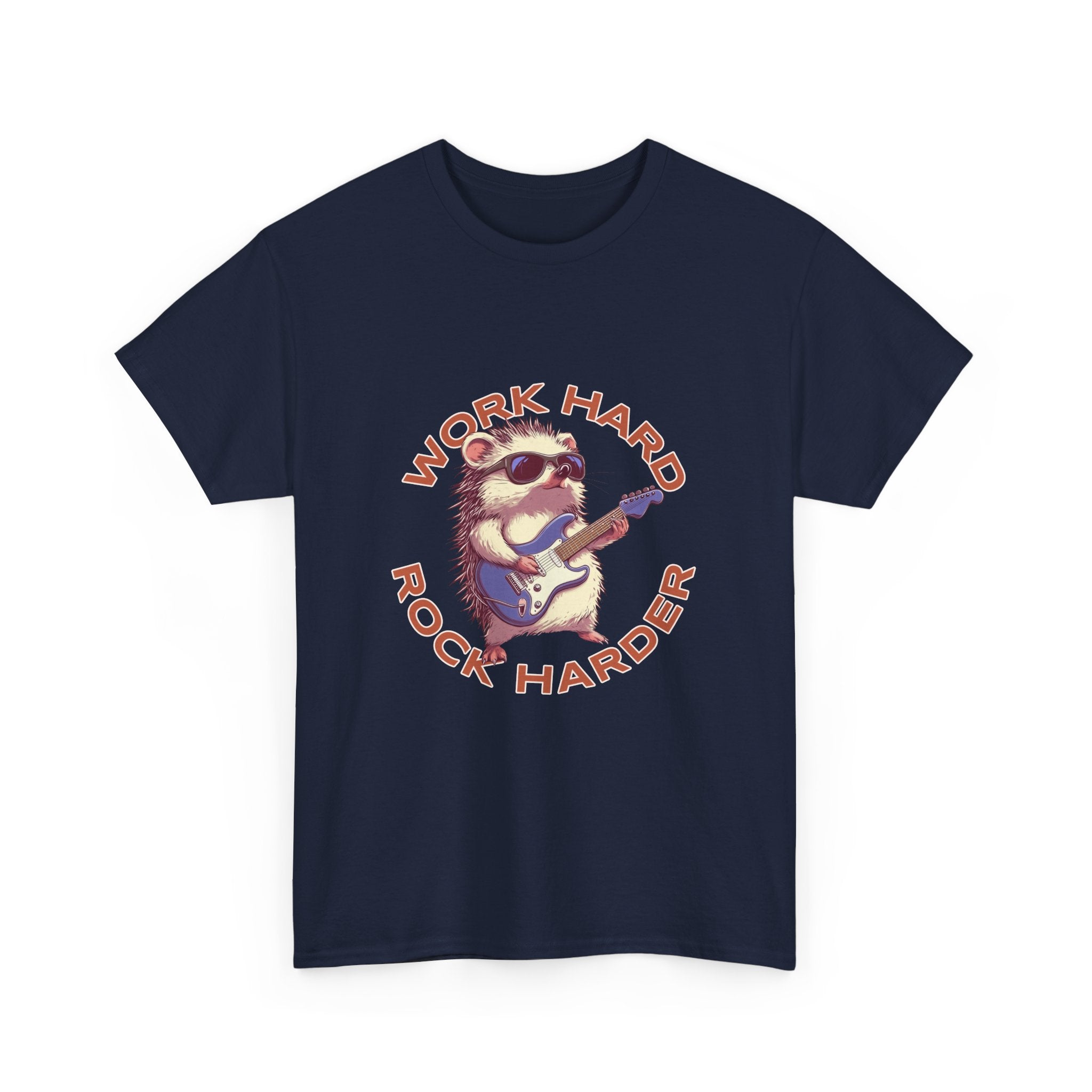 Work Hard Rock Harder Unisex Tee,  Casual Wear T-Shirt