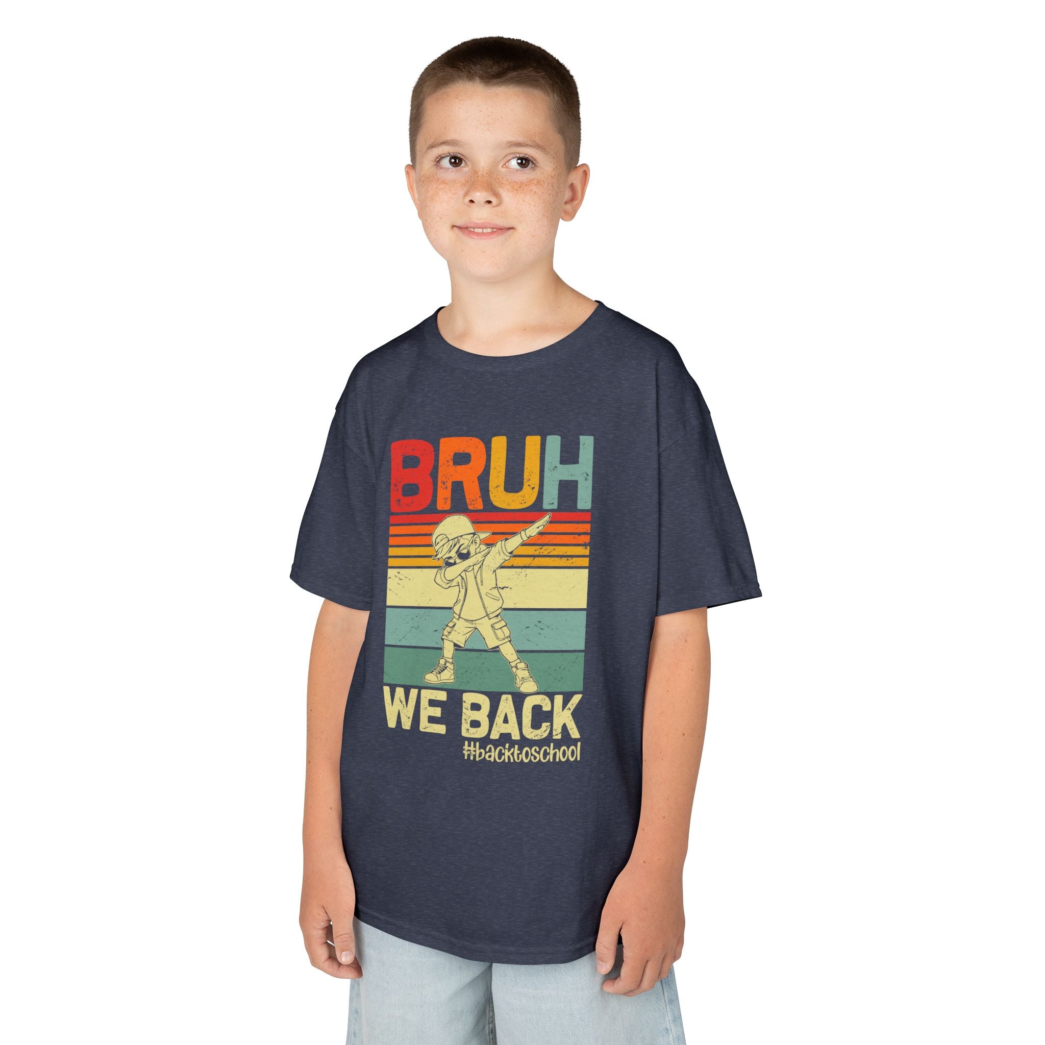 Kids Graphic Tee - Bruh We Back #BacktoSchool T-Shirt