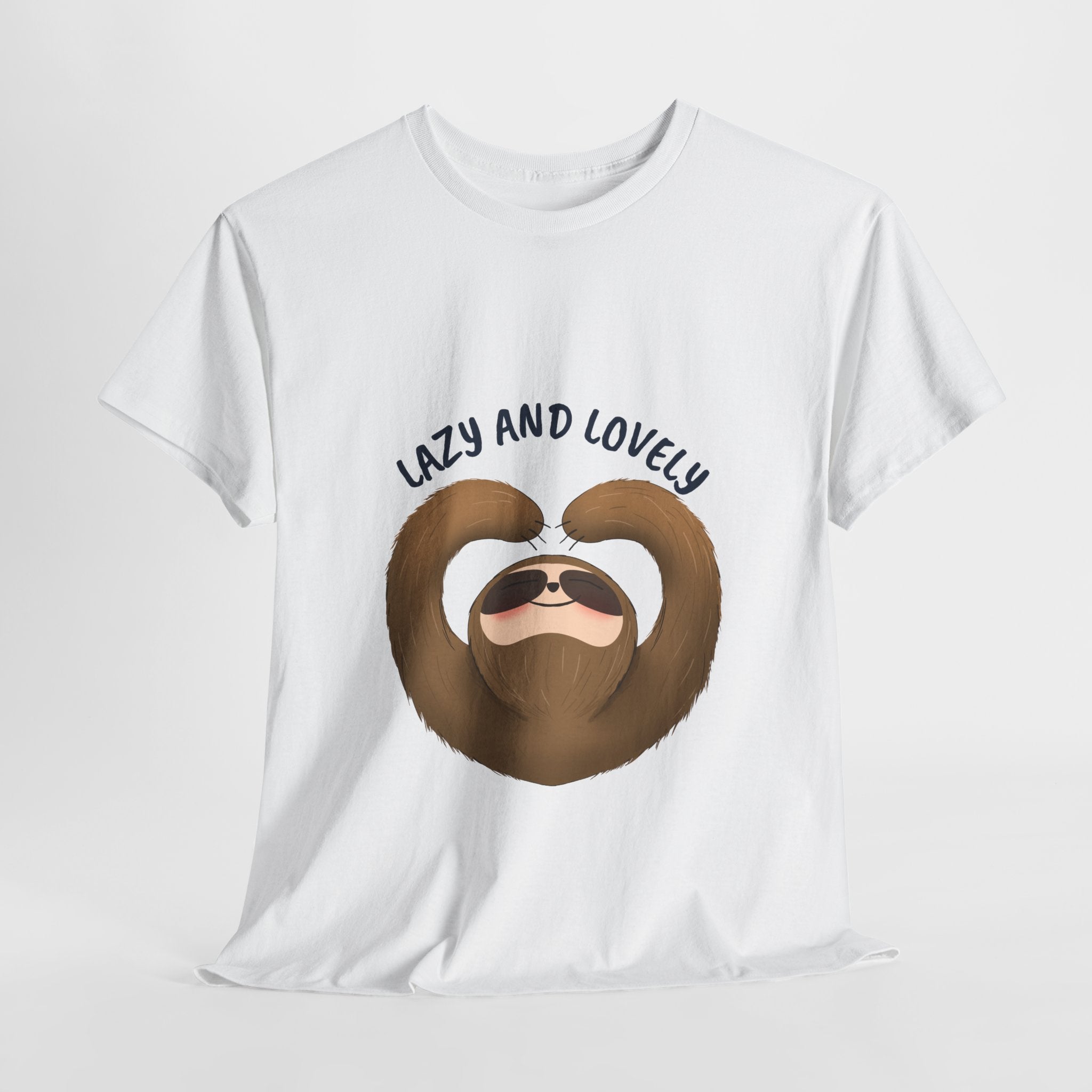 Lazy and Lovely Funny T-Shirt, Lazy Days Unisex Heavy Cotton Tee