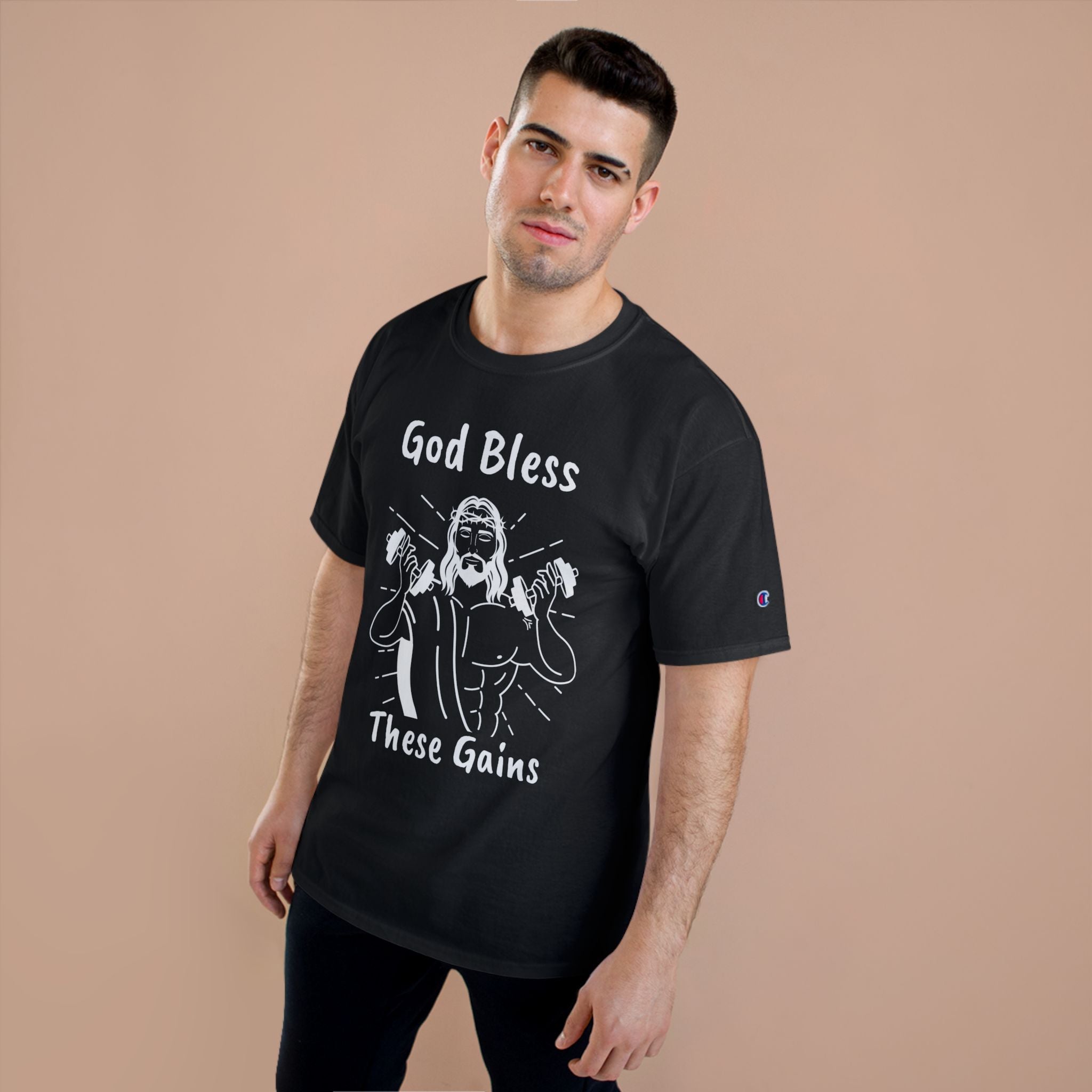 God Bless These Gains Champion T-Shirt