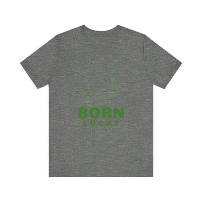 Born Lucky Tee - Perfect for St. Patrick's Day Celebrations