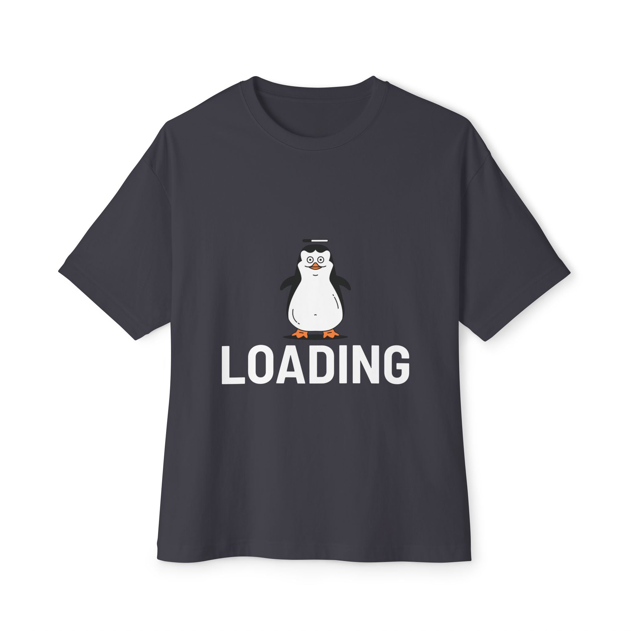 Loading  cute Penguin graphic, Unisex  Oversized Tee