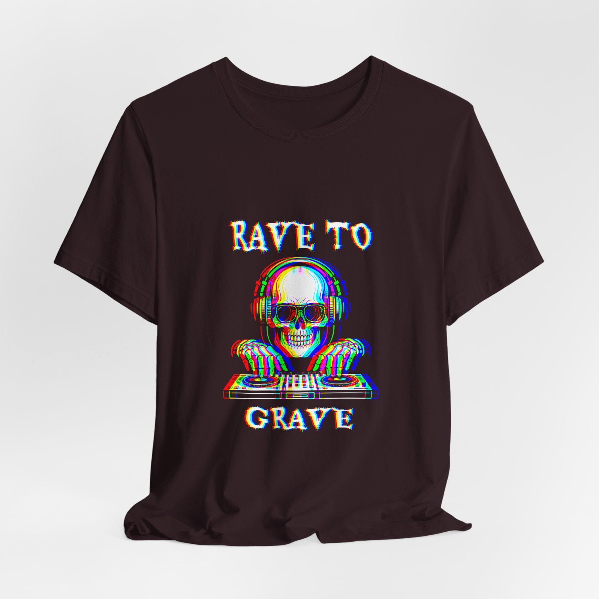 Rave to Grave Unisex Jersey Tee, DJ T-Shirt