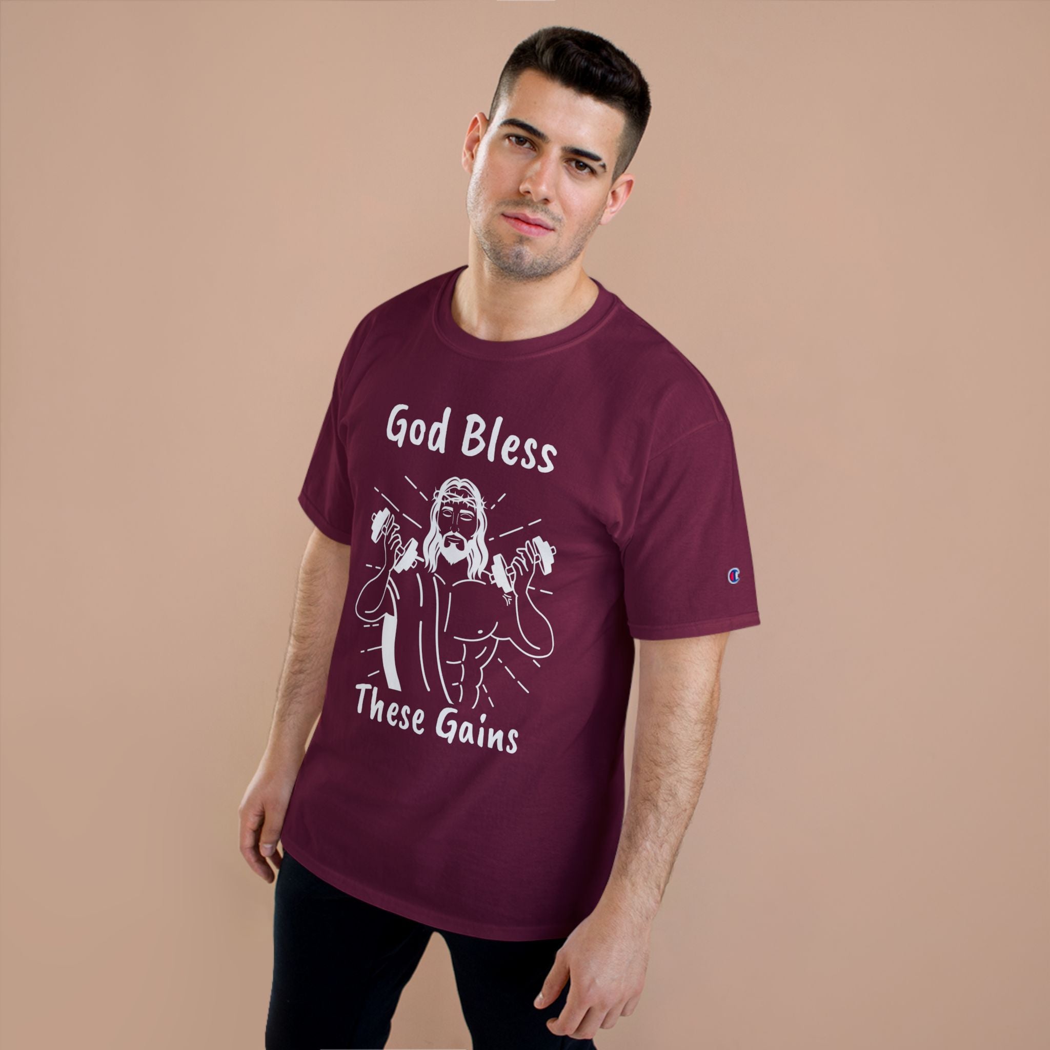 God Bless These Gains Champion T-Shirt