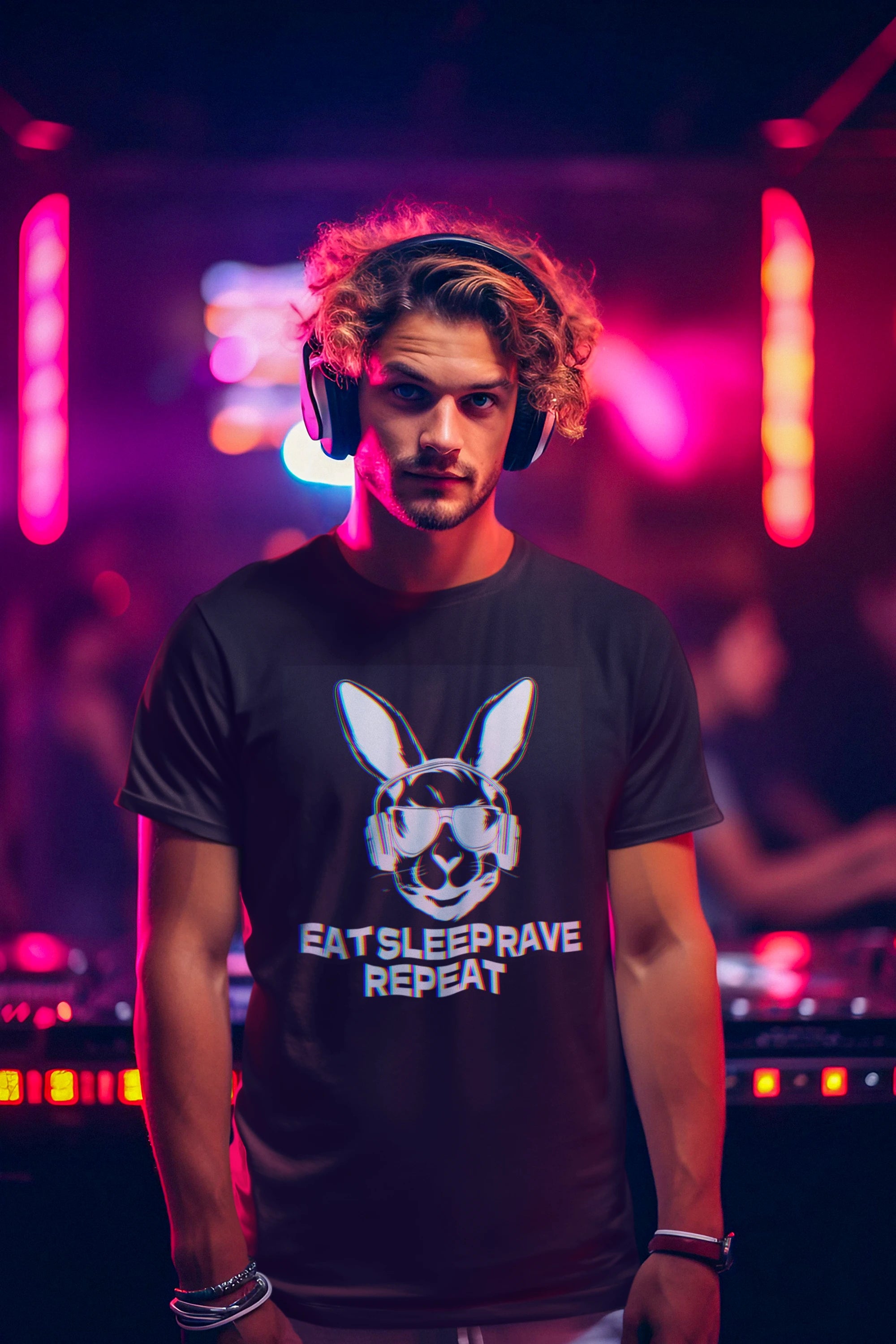 Eat Sleep Rave Repeat Rave EDM Tshirt