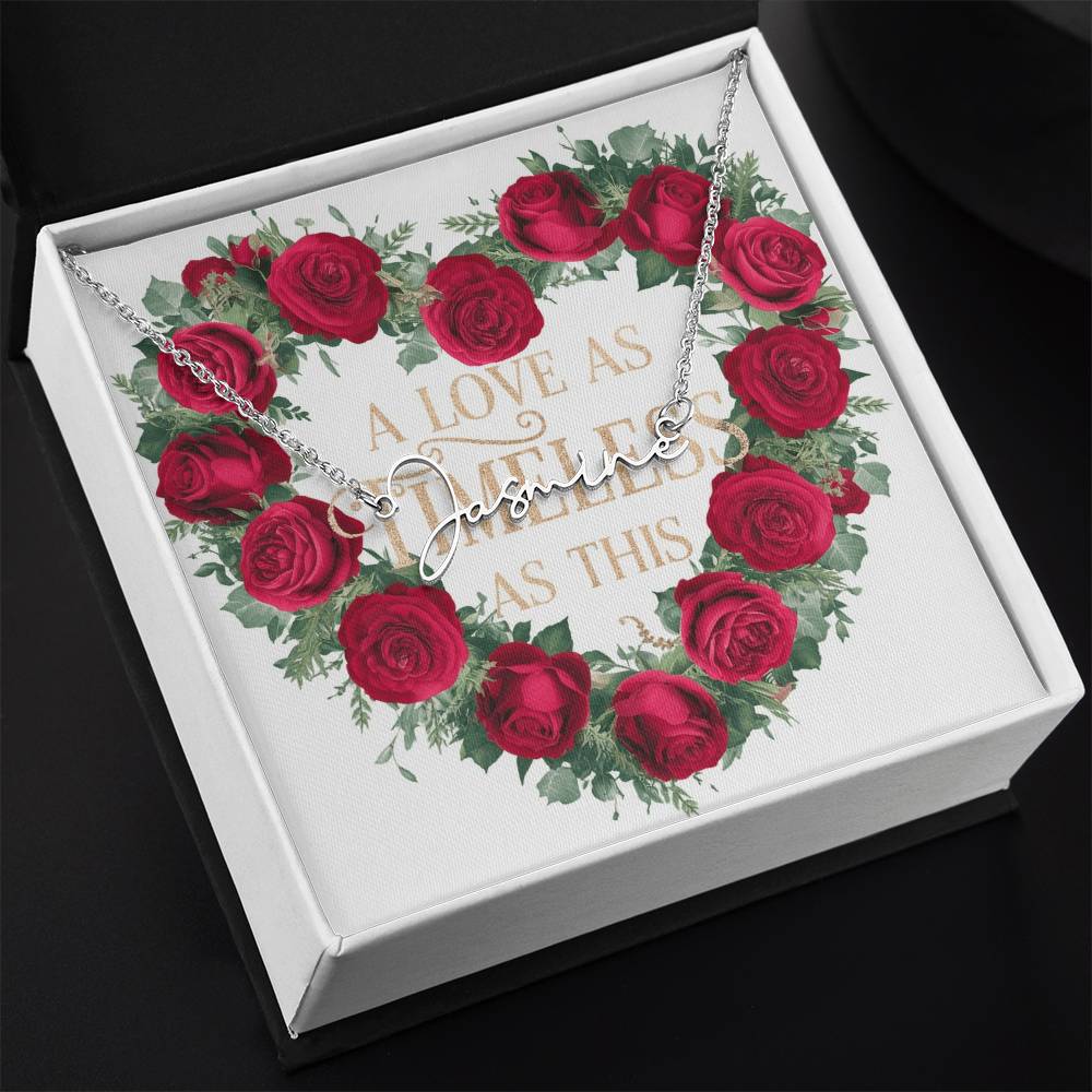 Signature Name Necklace (With MC)